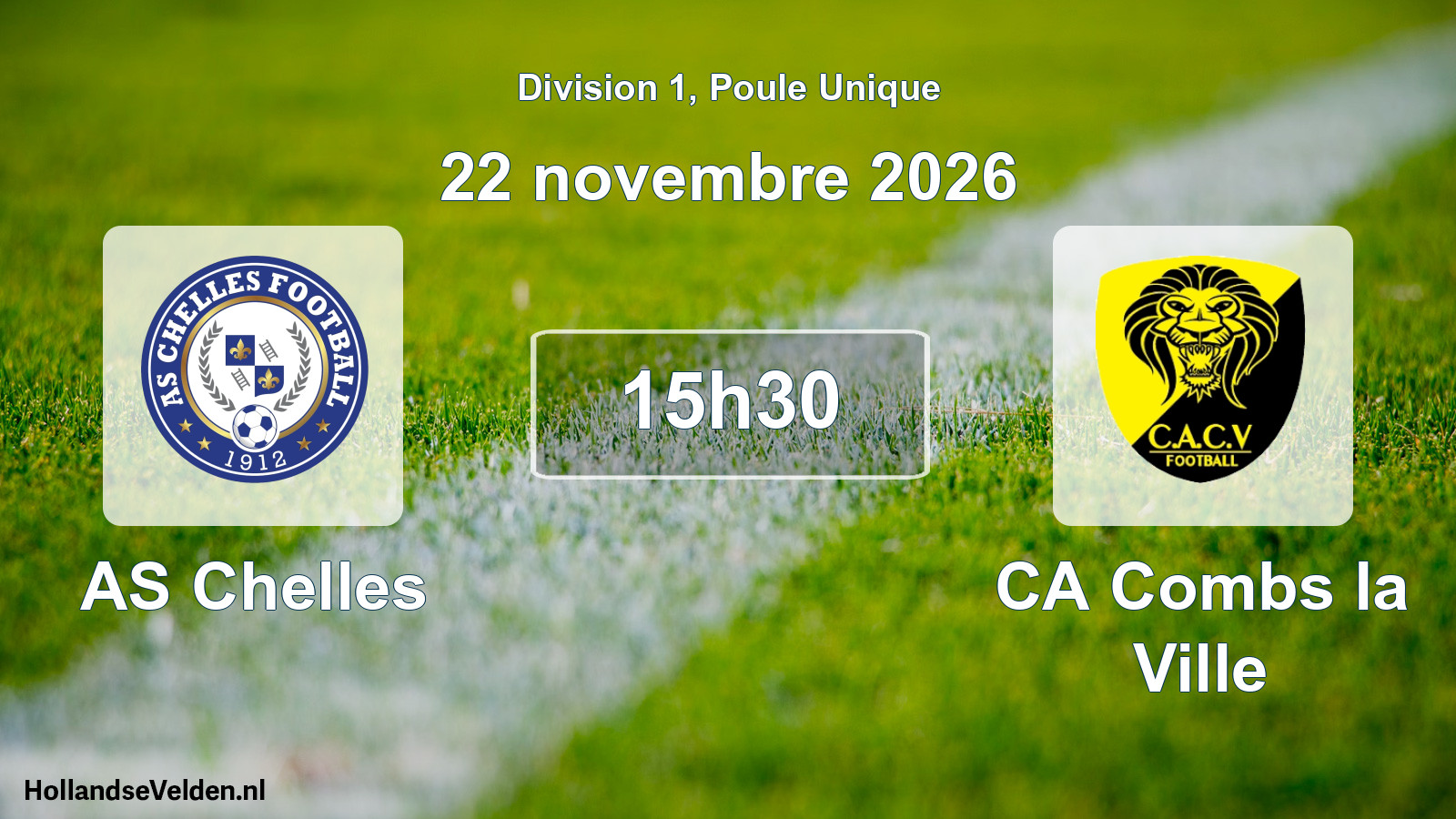 Scheduled Match: AS Chelles - CA Combs la Ville (22 November 2026)