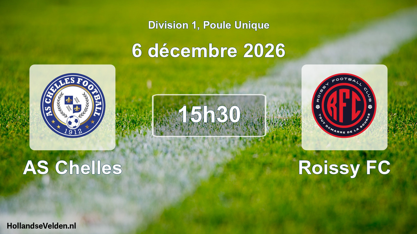 Scheduled Match: AS Chelles - Roissy FC (6 December 2026)