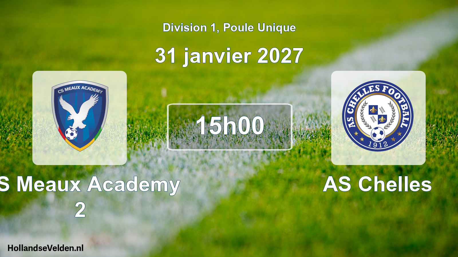 Scheduled Match: CS Meaux Academy 2 - AS Chelles (31 January 2027)