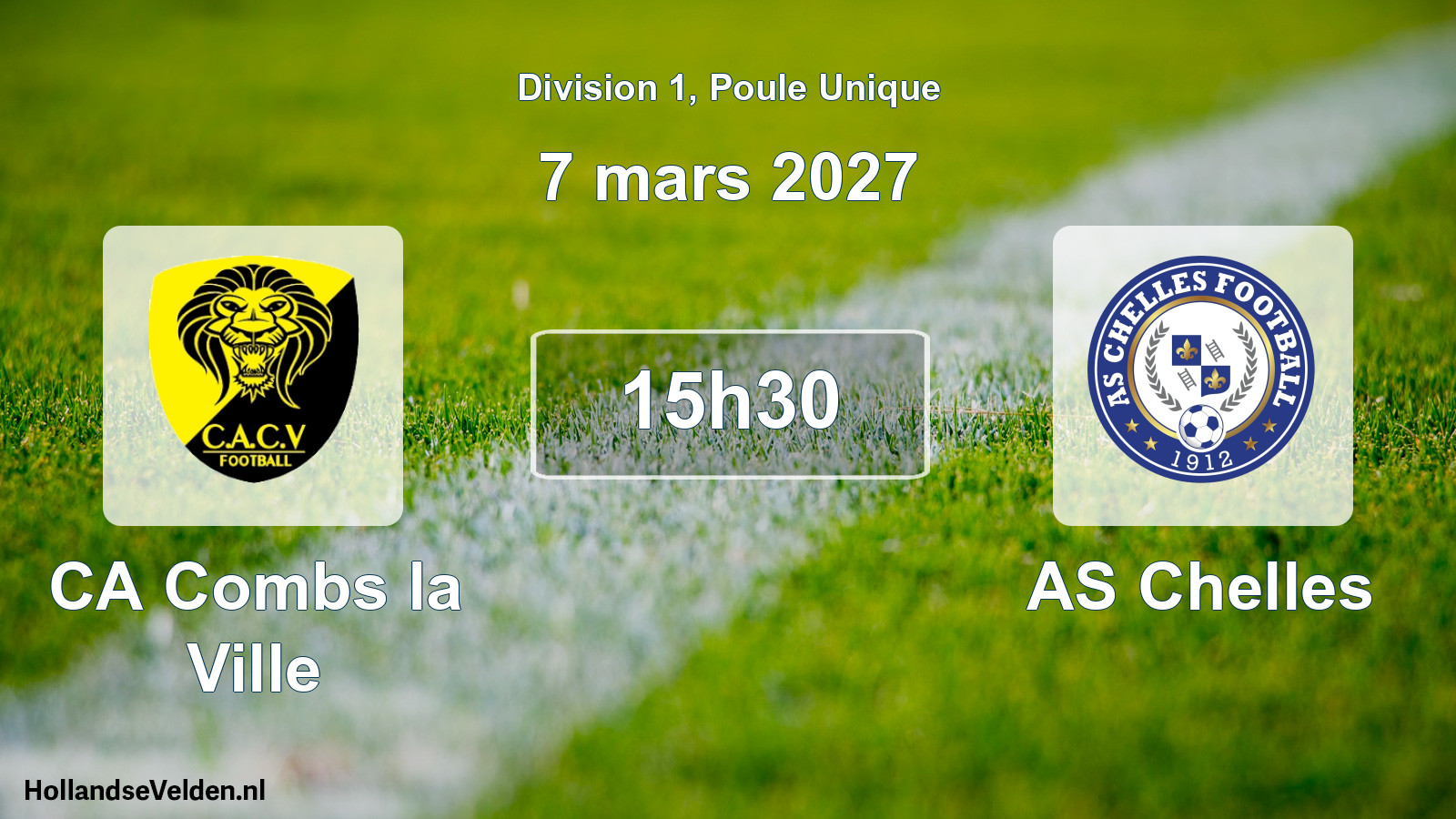 Scheduled Match: CA Combs la Ville - AS Chelles (7 March 2027)