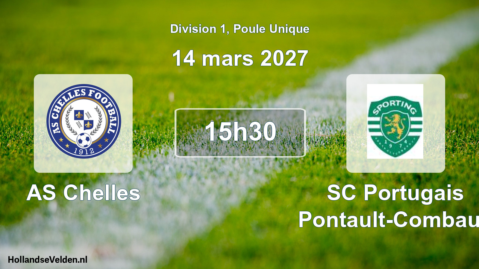 Scheduled Match: AS Chelles - SC Portugais Pontault-Combault (14 March 2027)