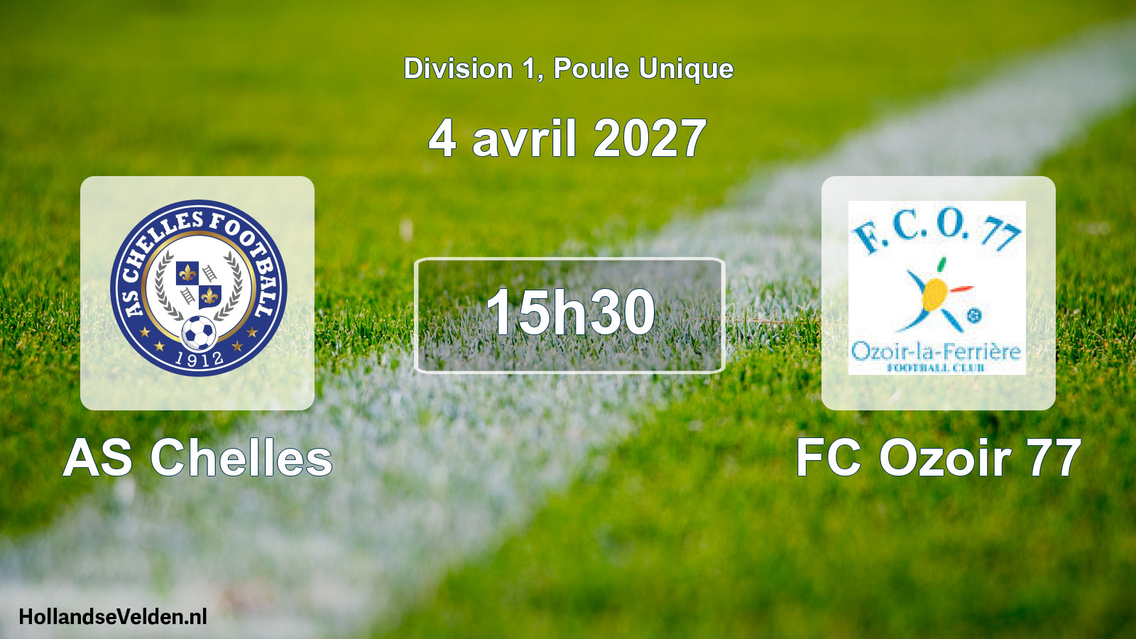 Scheduled Match: AS Chelles - FC Ozoir 77 (4 April 2027)