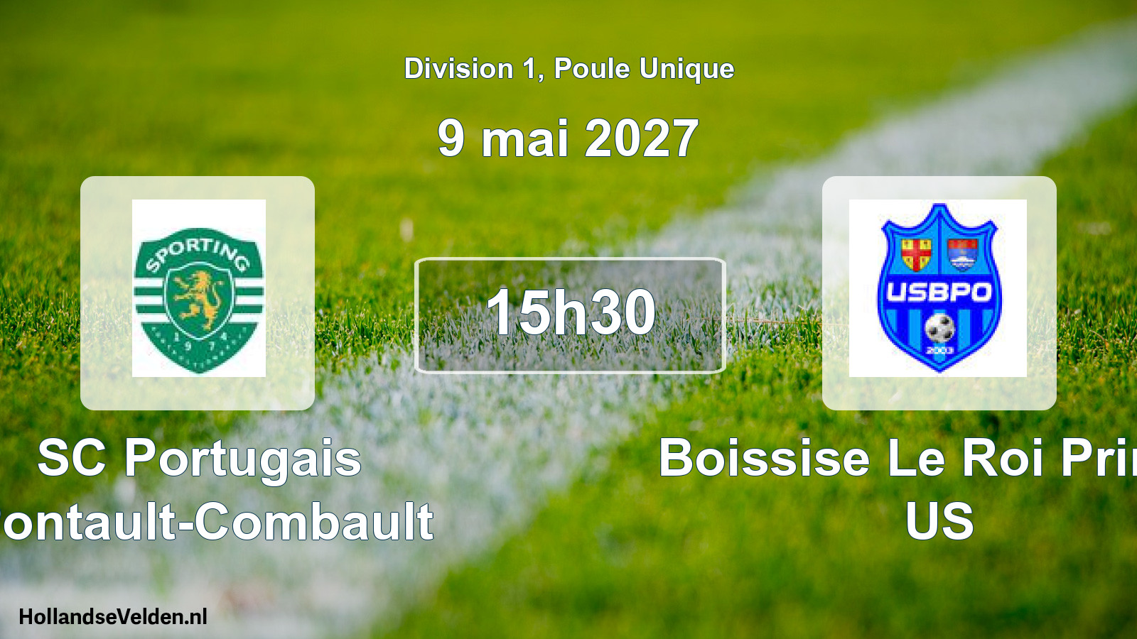 Scheduled Match: SC Portugais Pontault-Combault - Boissise Le Roi Pringy US (9 May 2027)