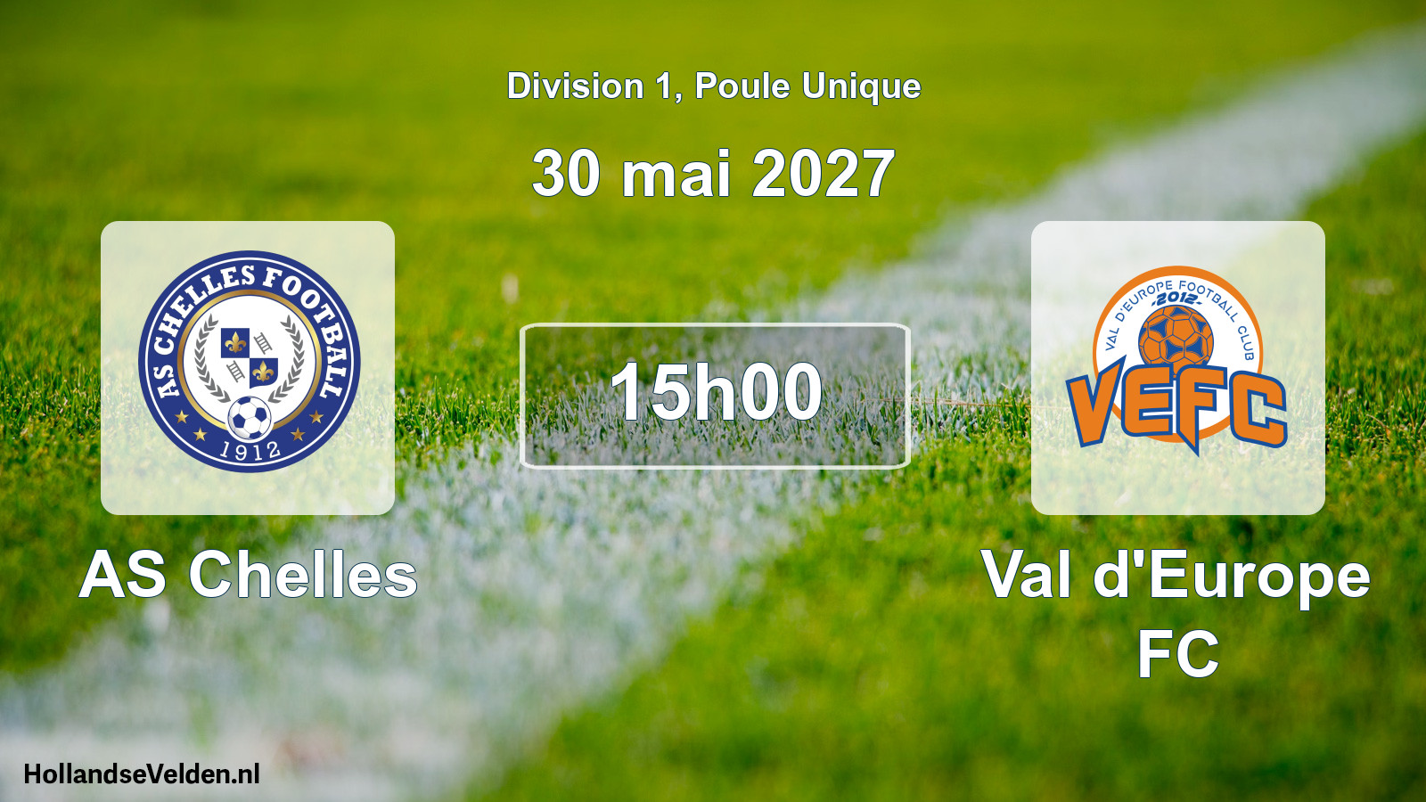 Scheduled Match: AS Chelles - Val d'Europe FC (30 May 2027)