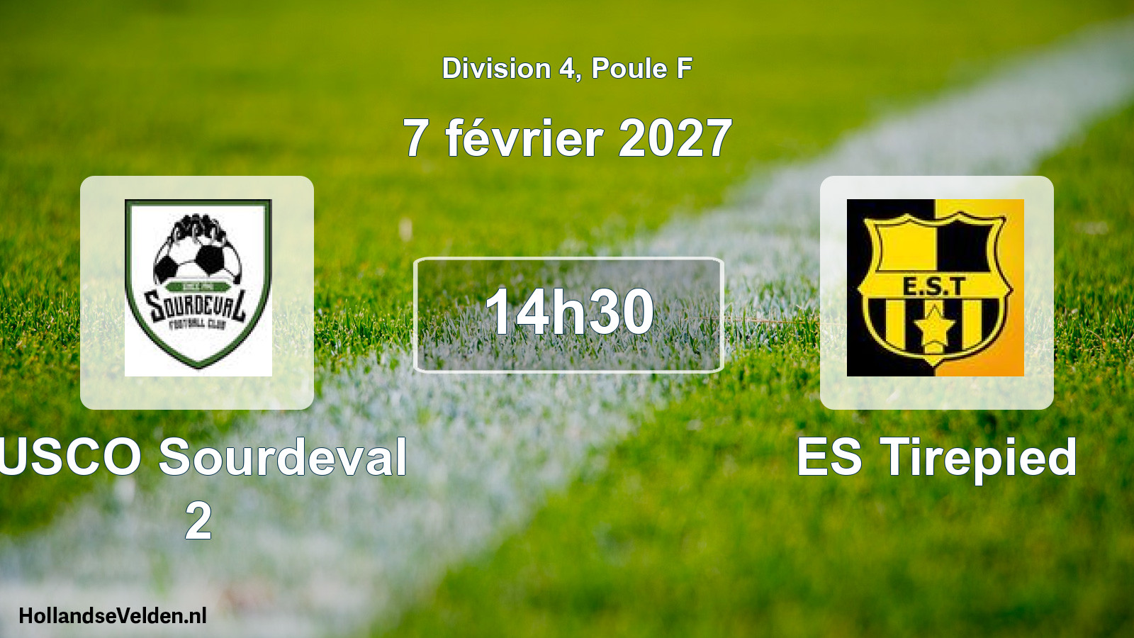 Match programmé: USCO Sourdeval 2 - ES Tirepied (7 février 2027)