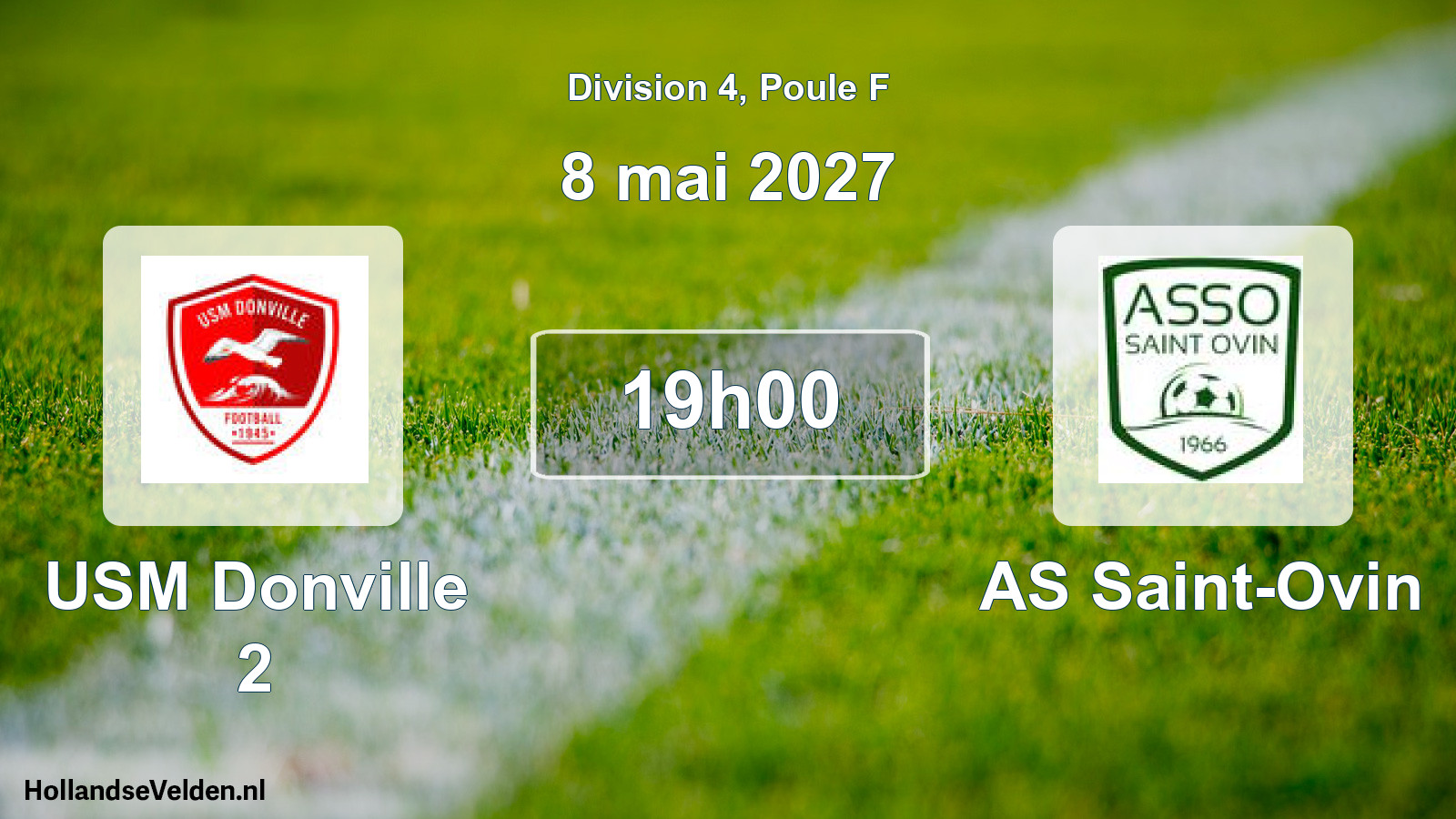 Match programmé: USM Donville 2 - AS Saint-Ovin (8 mai 2027)