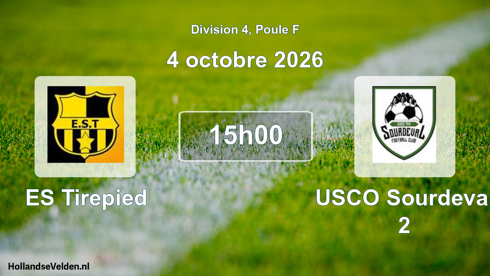 Match programmé: ES Tirepied - USCO Sourdeval 2 (4 octobre 2026)