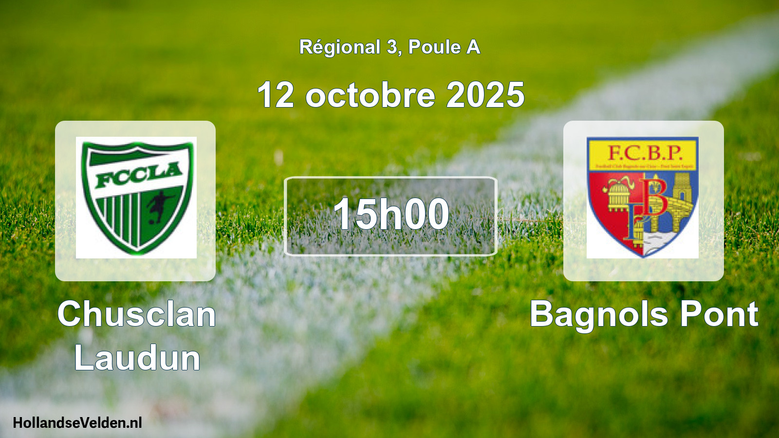 Geplande wedstrijd: Chusclan Laudun - Bagnols Pont (12 octobre 2025)