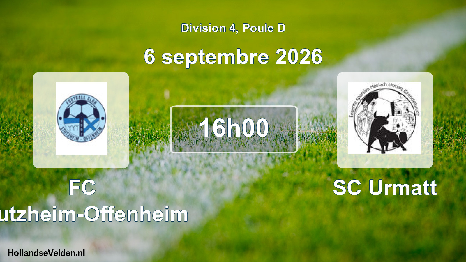 Scheduled Match: FC Stutzheim-Offenheim - SC Urmatt (6 September 2026)