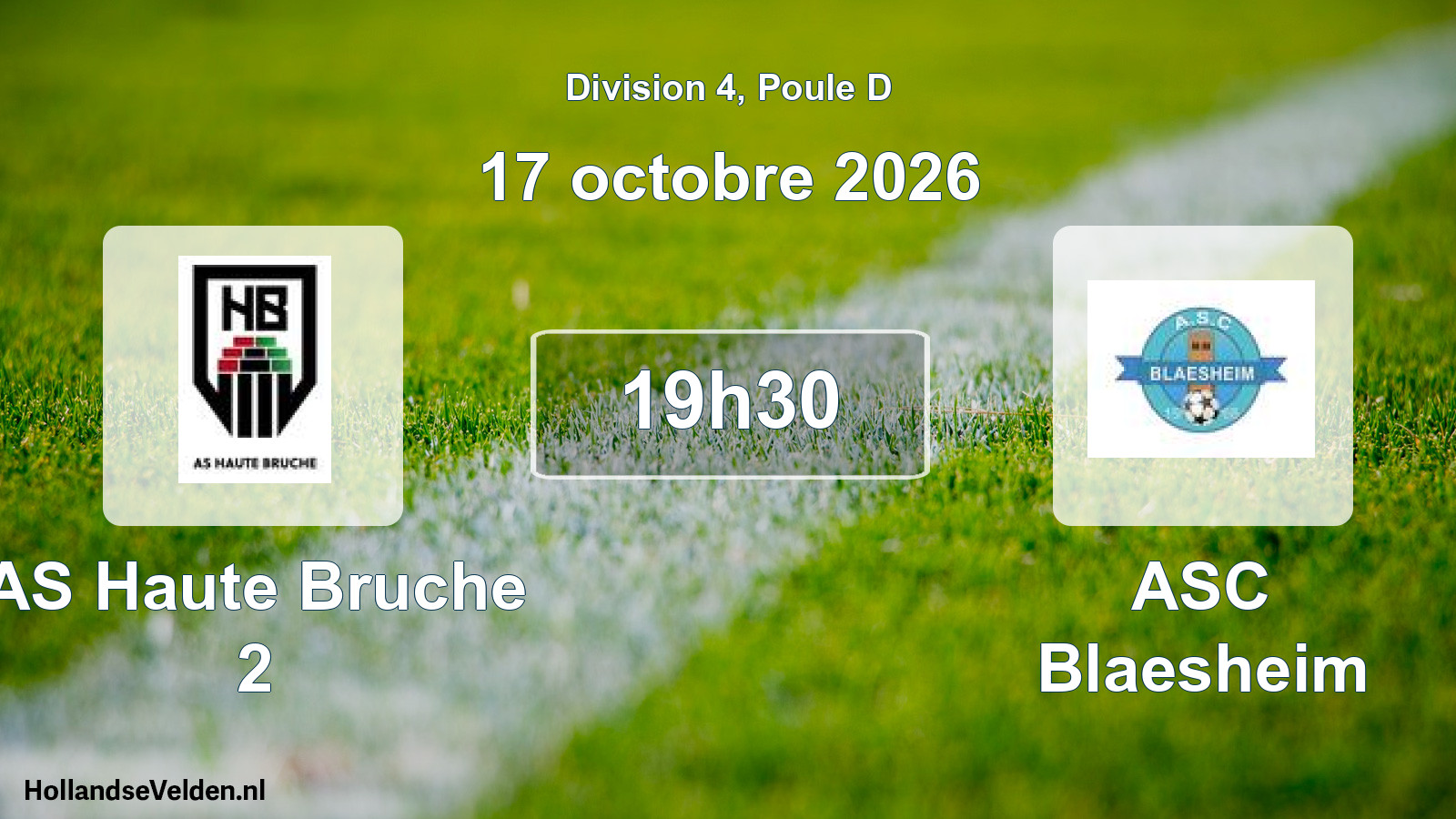 Scheduled Match: AS Haute Bruche 2 - ASC Blaesheim (17 October 2026)