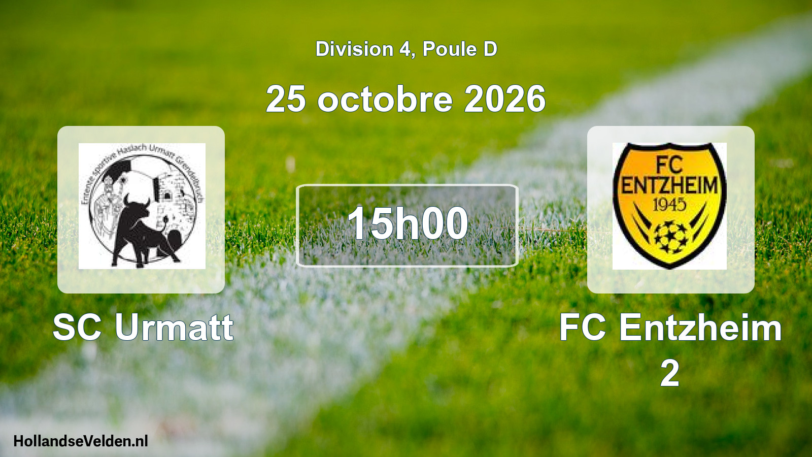 Scheduled Match: SC Urmatt - FC Entzheim 2 (25 October 2026)