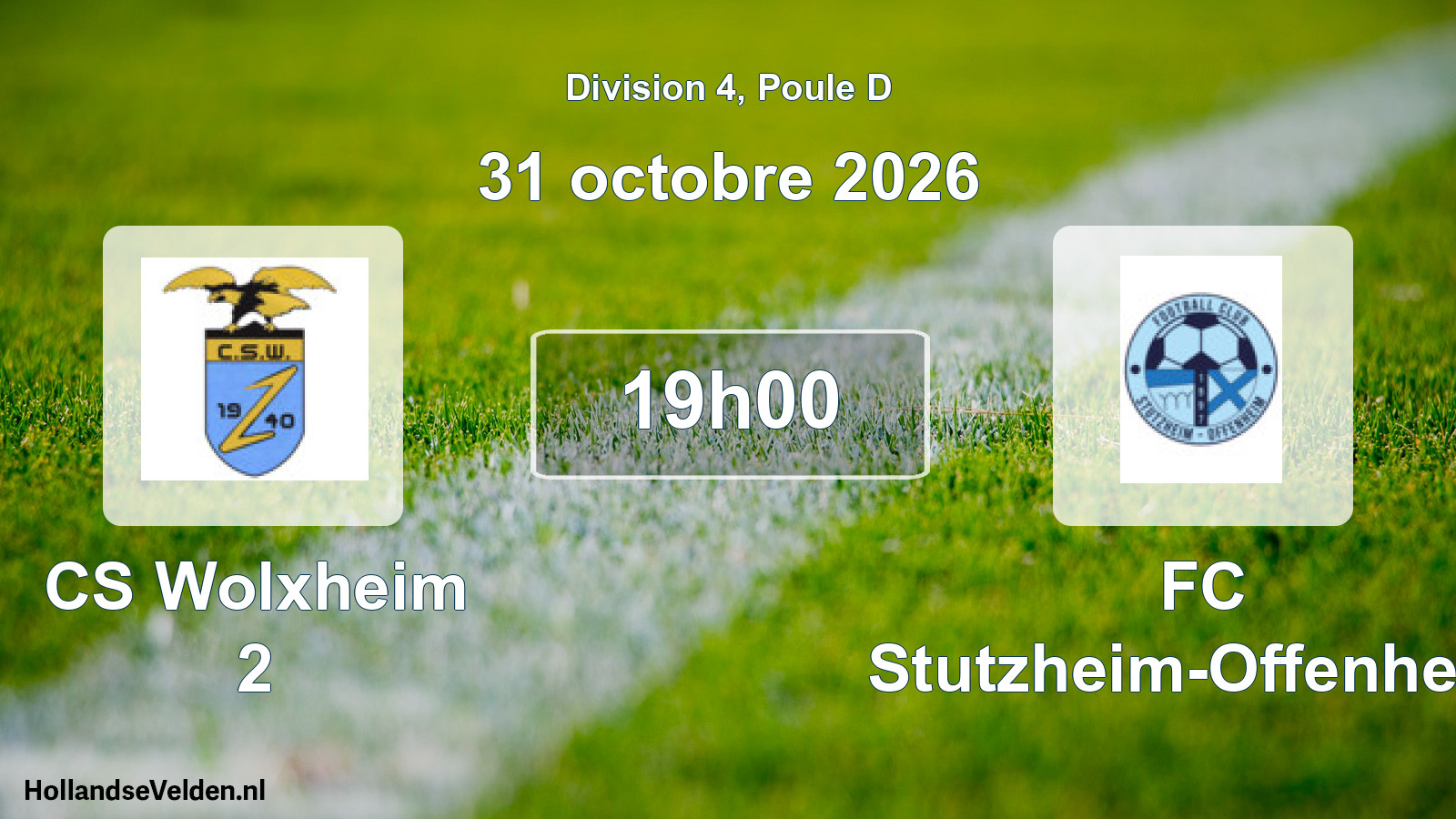 Scheduled Match: CS Wolxheim 2 - FC Stutzheim-Offenheim (31 October 2026)