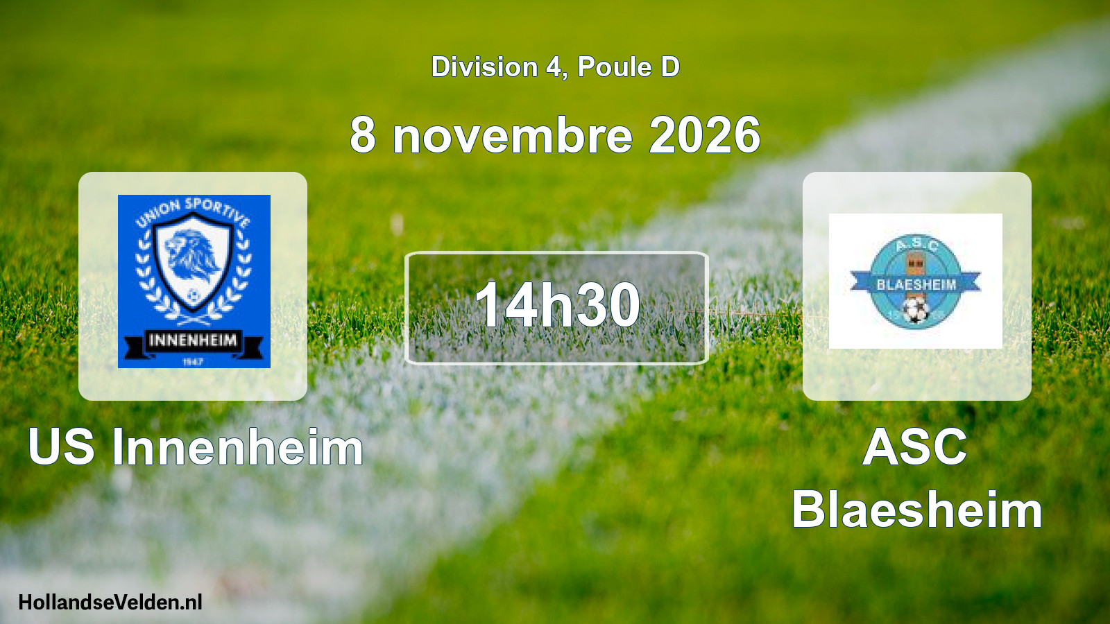 Scheduled Match: US Innenheim - ASC Blaesheim (8 November 2026)