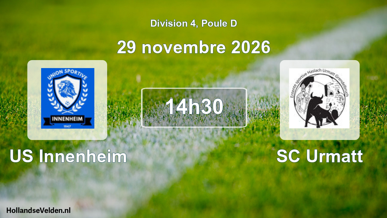 Scheduled Match: US Innenheim - SC Urmatt (29 November 2026)