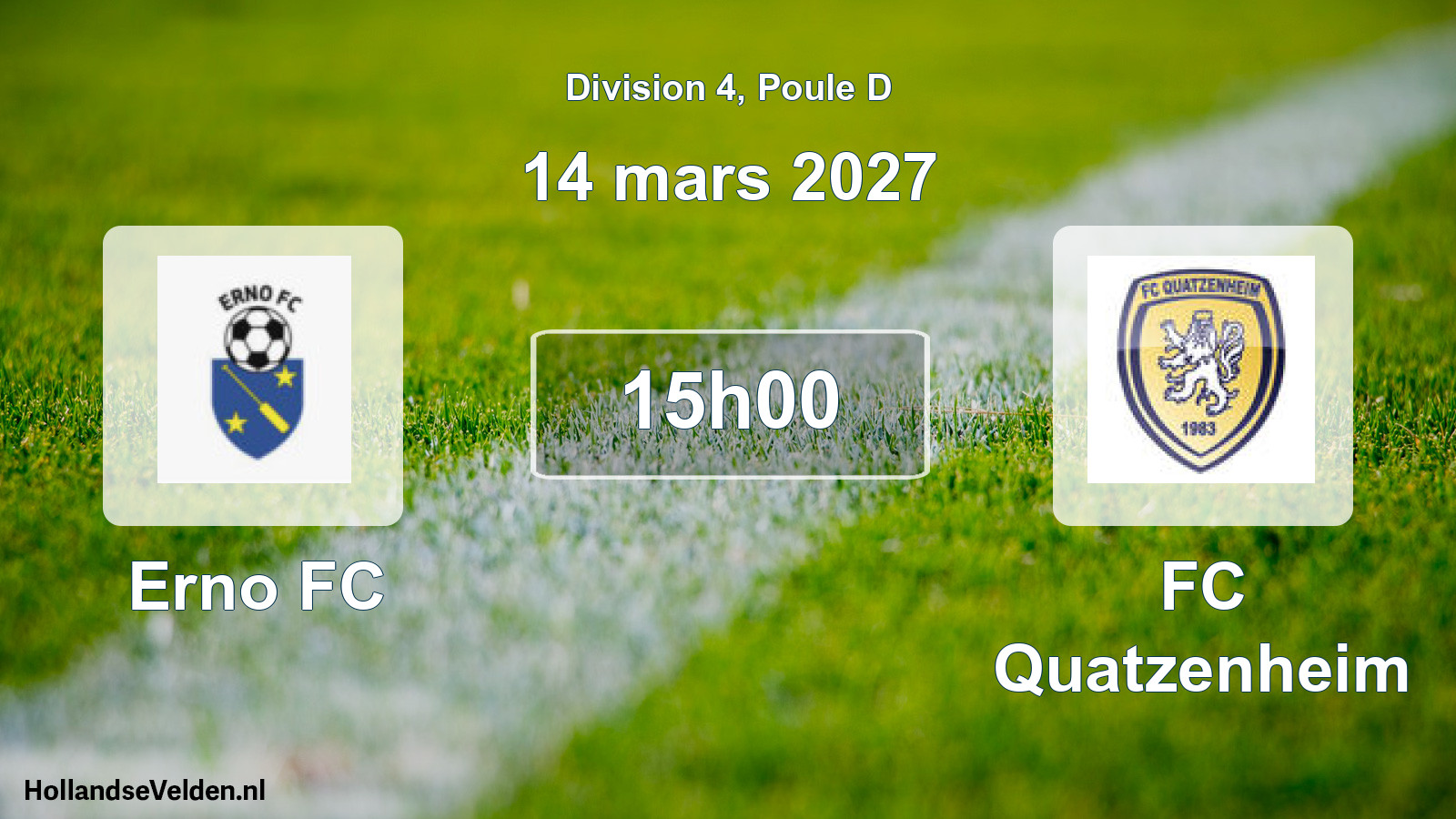 Scheduled Match: Erno FC - FC Quatzenheim (14 March 2027)