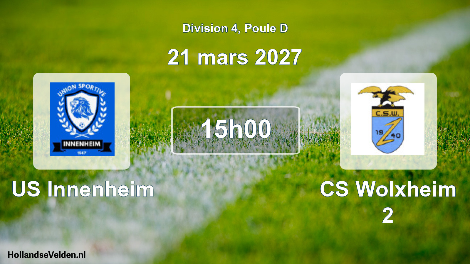Scheduled Match: US Innenheim - CS Wolxheim 2 (21 March 2027)