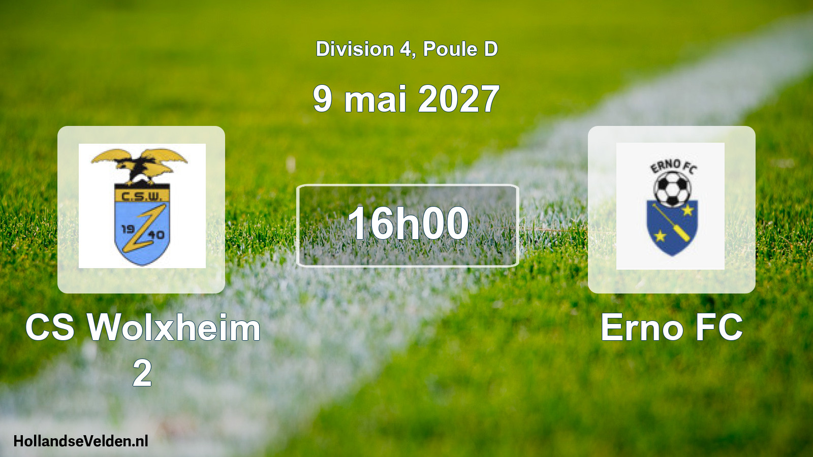 Scheduled Match: CS Wolxheim 2 - Erno FC (9 May 2027)