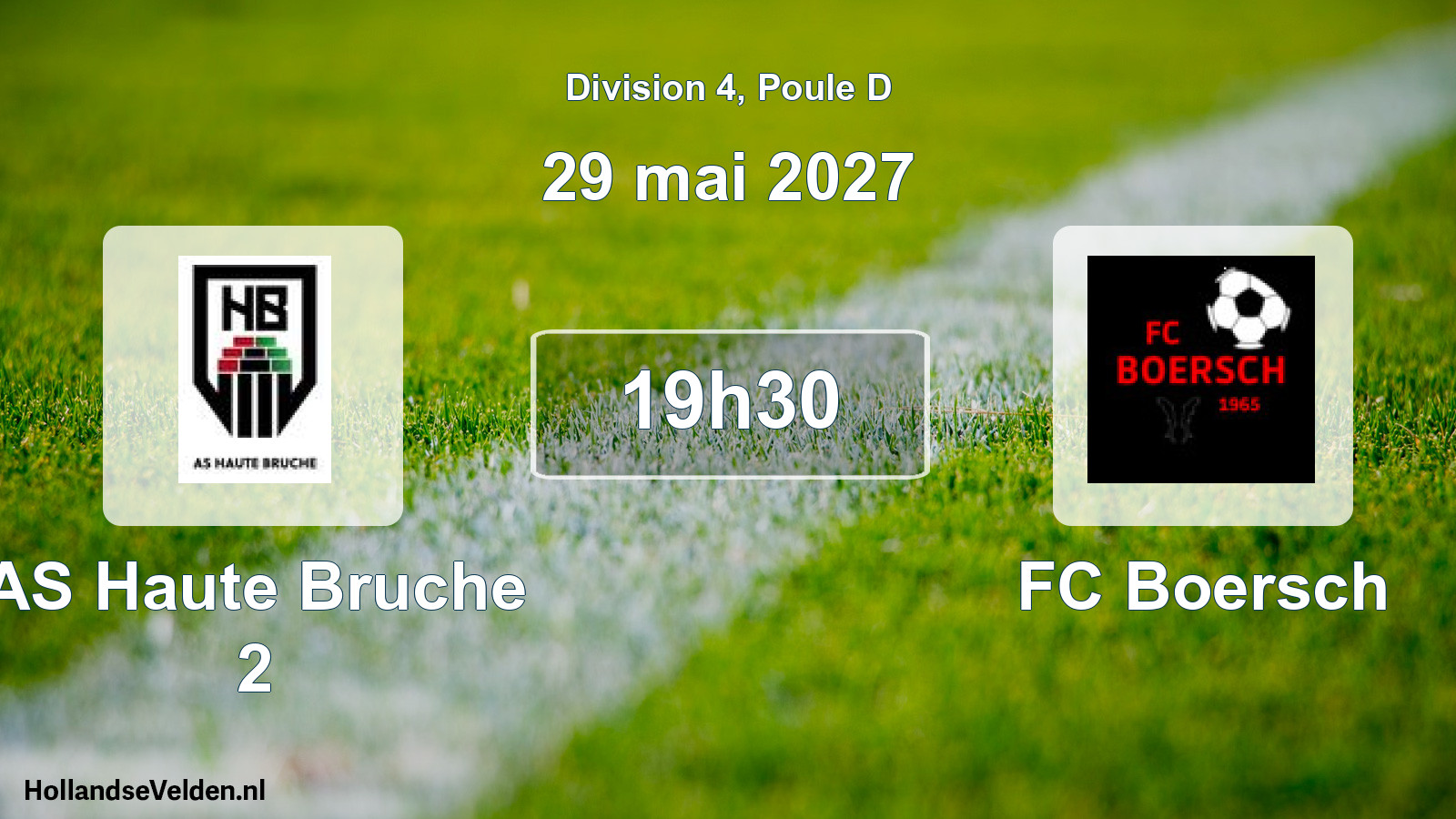 Scheduled Match: AS Haute Bruche 2 - FC Boersch (29 May 2027)