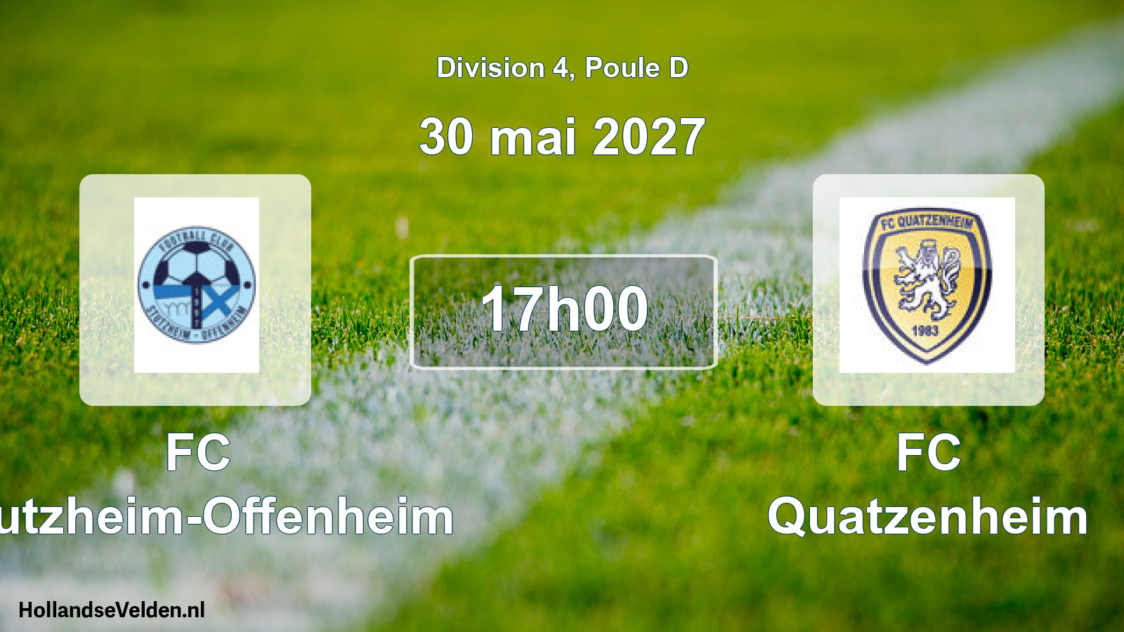 Scheduled Match: FC Stutzheim-Offenheim - FC Quatzenheim (30 May 2027)