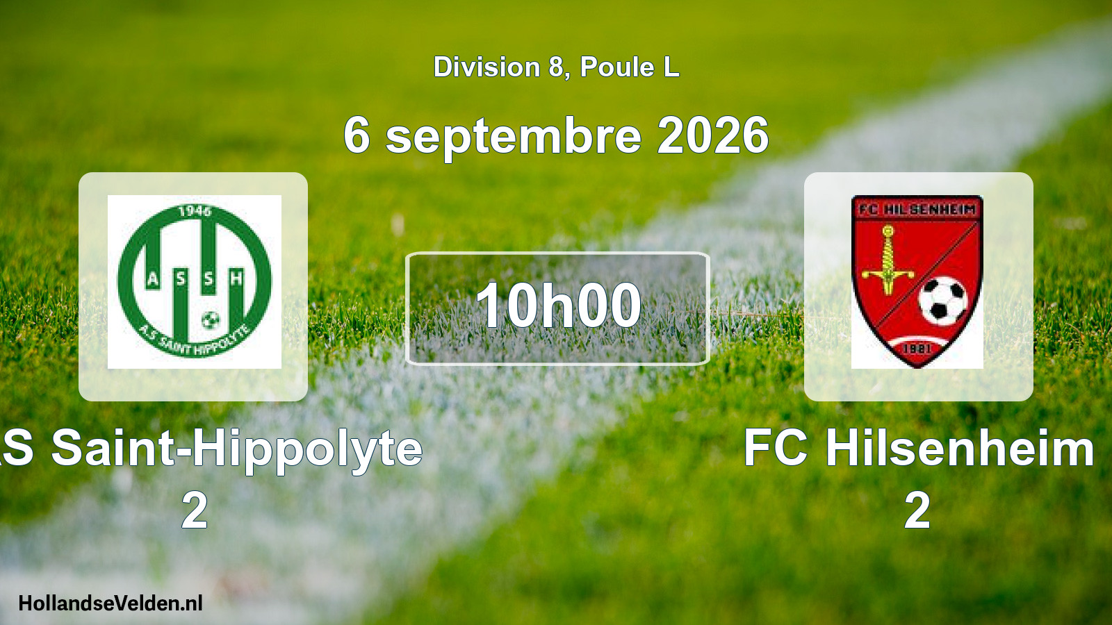 Scheduled Match: AS Saint-Hippolyte 2 - FC Hilsenheim 2 (6 September 2026)