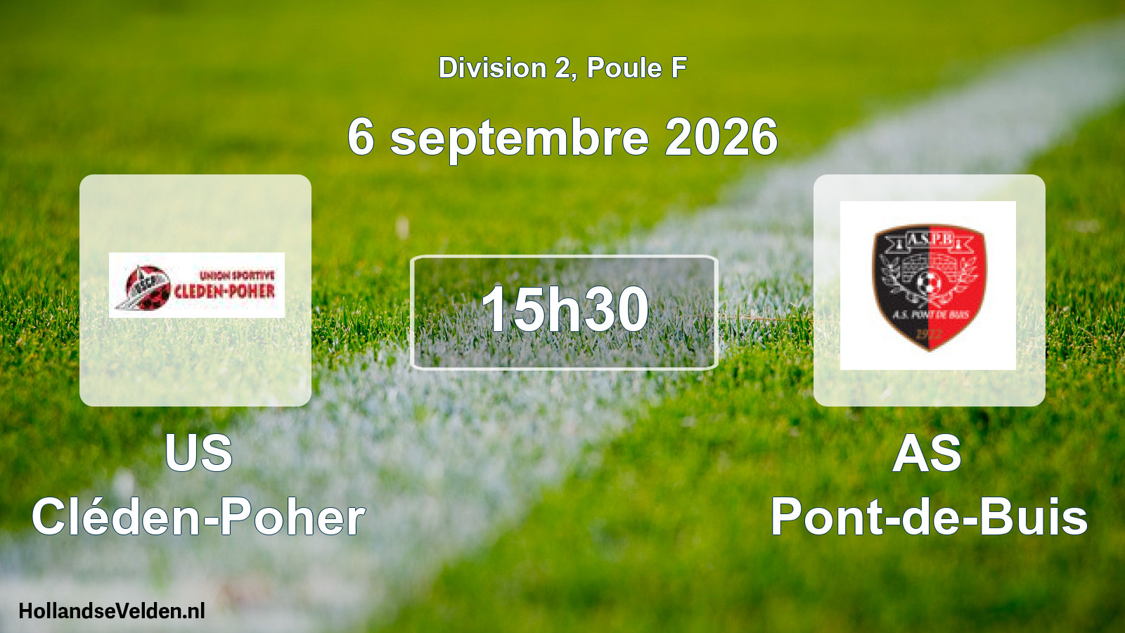 Scheduled Match: US Cléden-Poher - AS Pont-de-Buis (6 September 2026)
