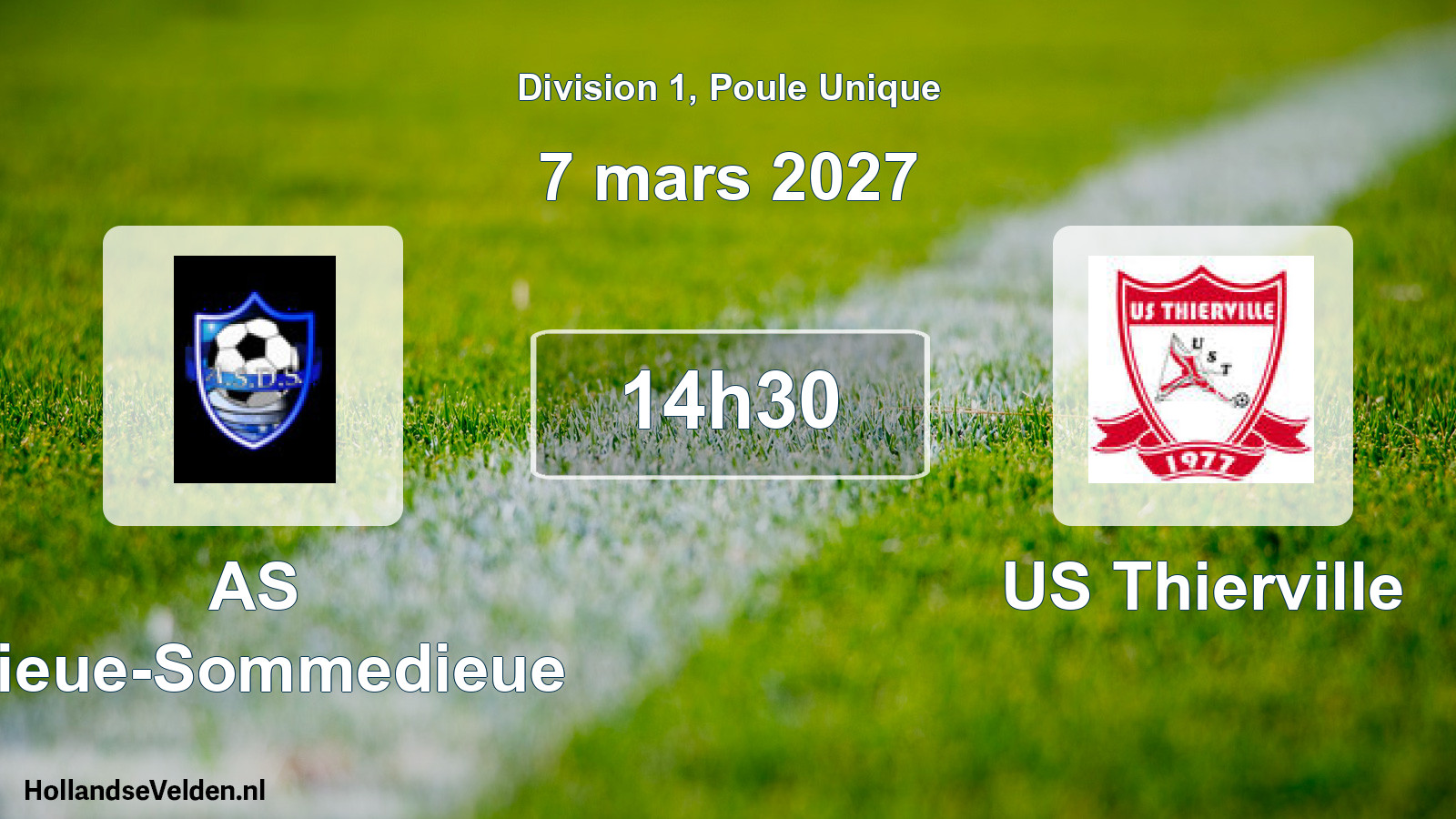 Match programmé: AS Dieue-Sommedieue - US Thierville (7 mars 2027)