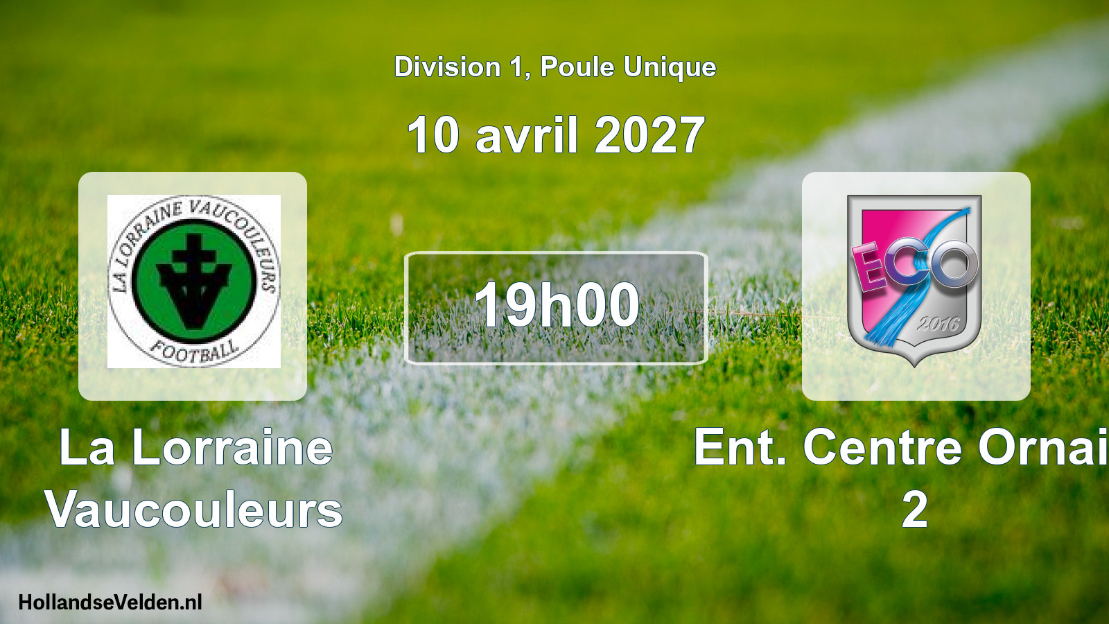 Match programmé: La Lorraine Vaucouleurs - Ent. Centre Ornain 2 (10 avril 2027)