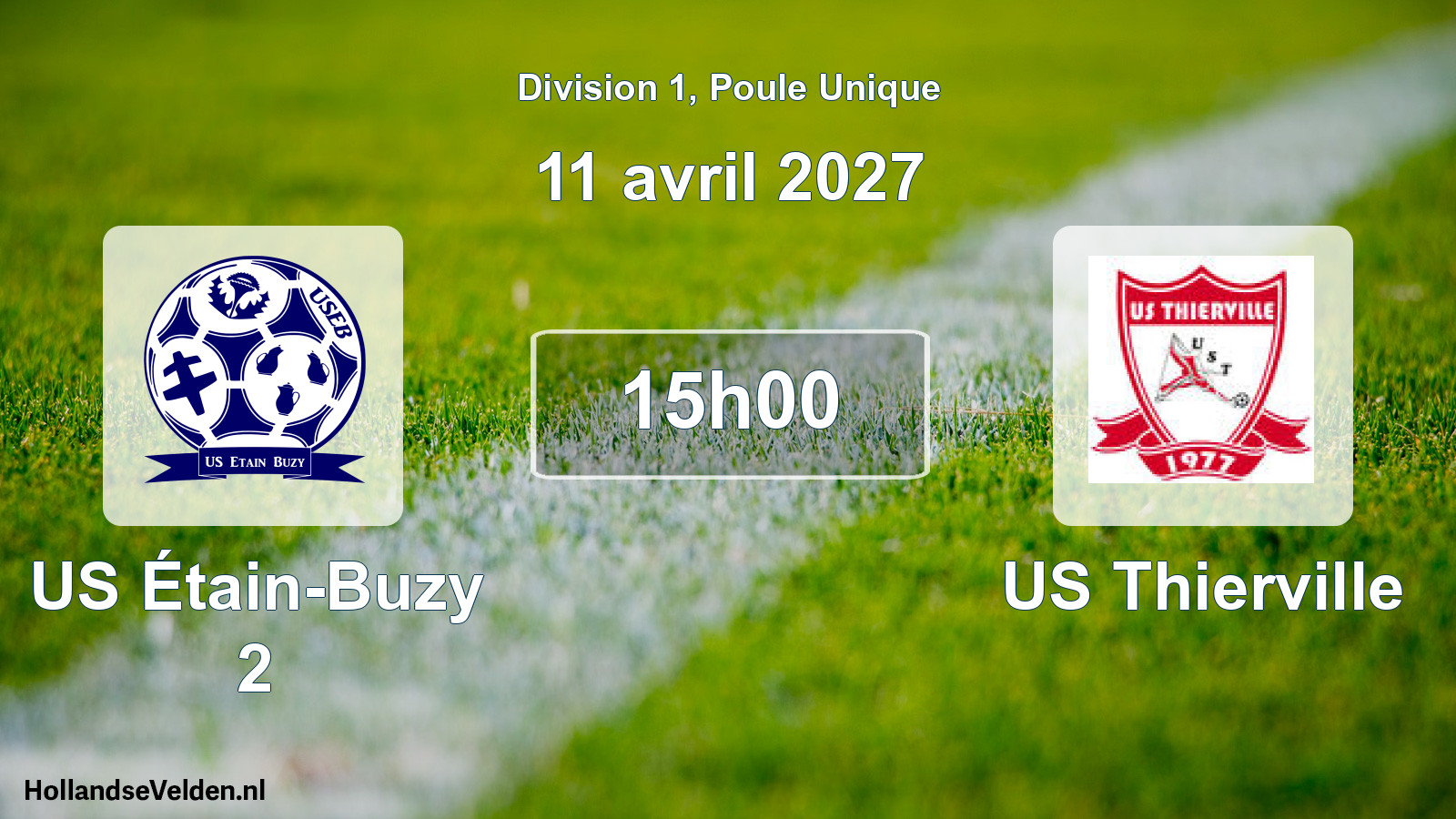 Match programmé: US Étain-Buzy 2 - US Thierville (11 avril 2027)