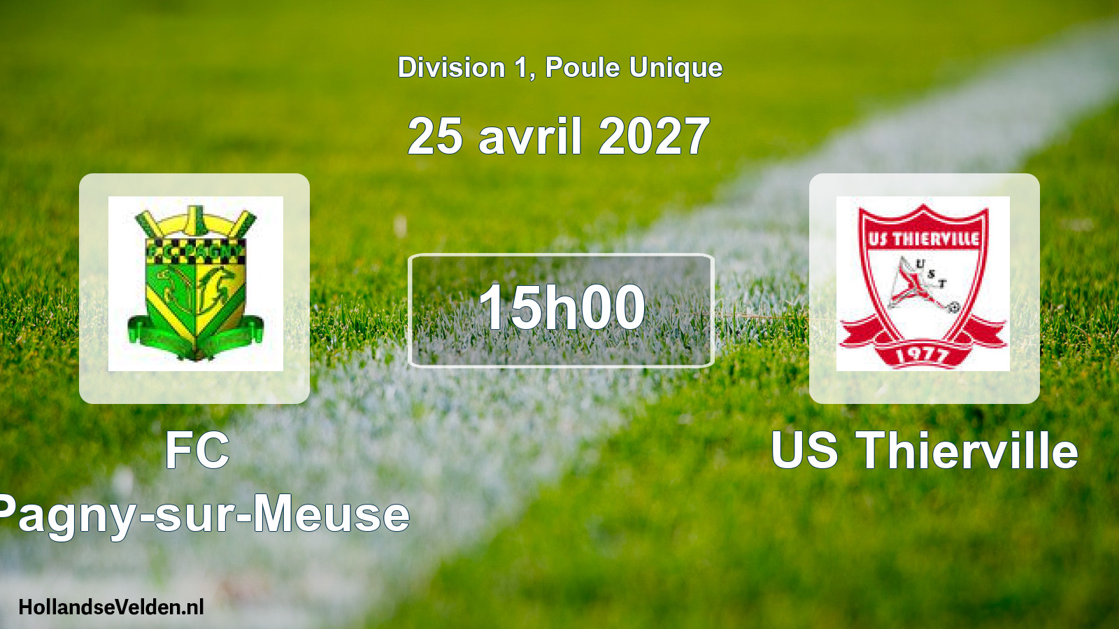 Scheduled Match: FC Pagny-sur-Meuse - US Thierville (25 April 2027)