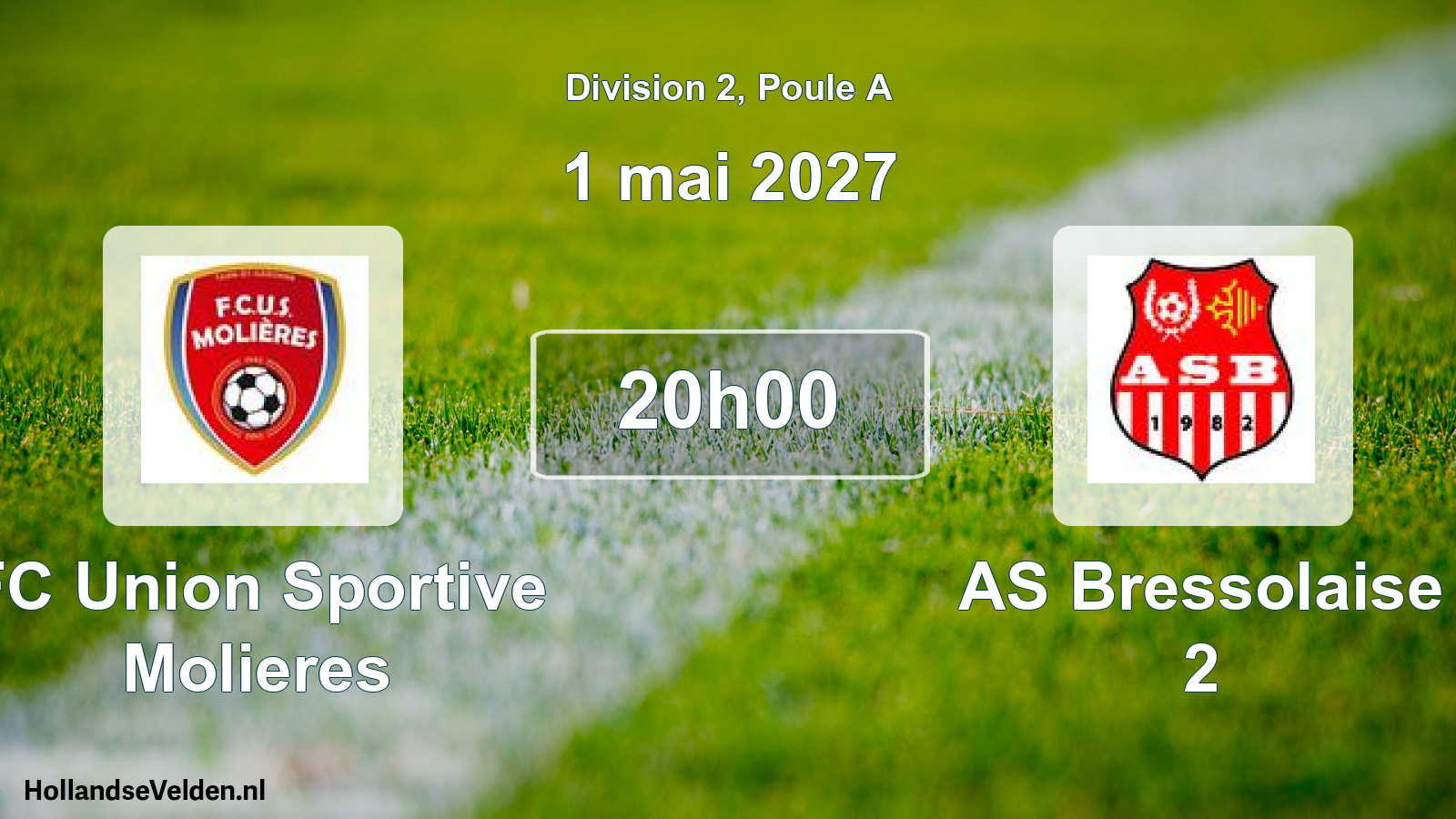 Geplande wedstrijd: FC Union Sportive Molieres - AS Bressolaise 2 (1 mei 2027)