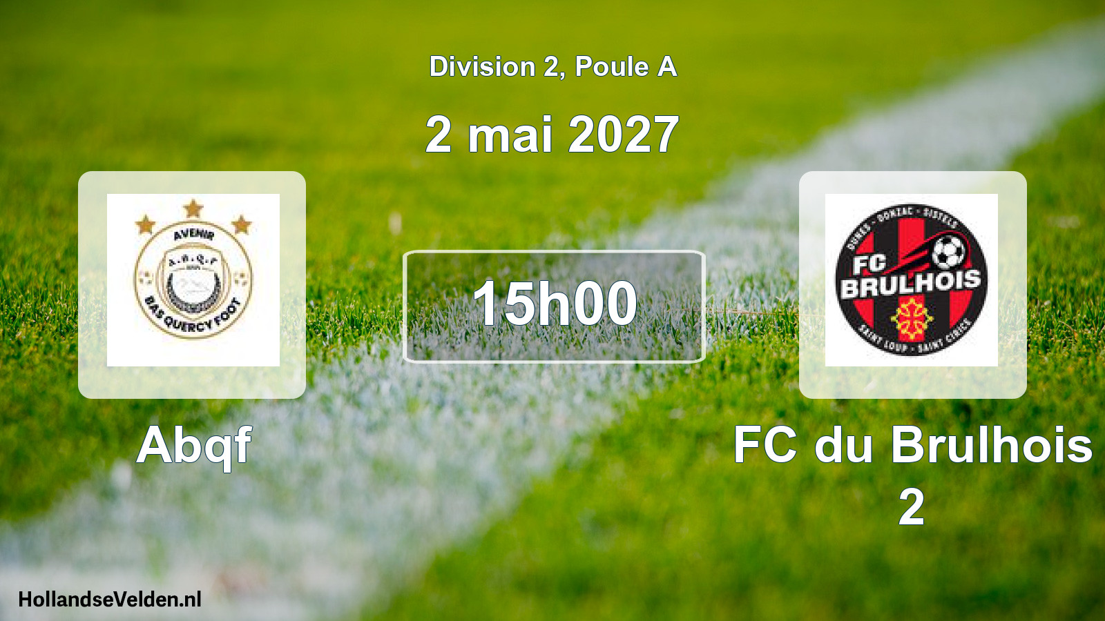 Match programmé: Abqf - FC du Brulhois 2 (2 mai 2027)