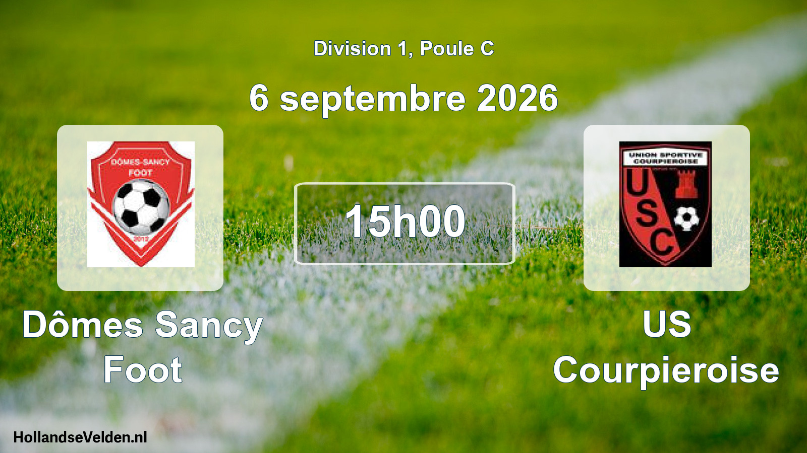Match programmé: Dômes Sancy Foot - US Courpieroise (6 septembre 2026)