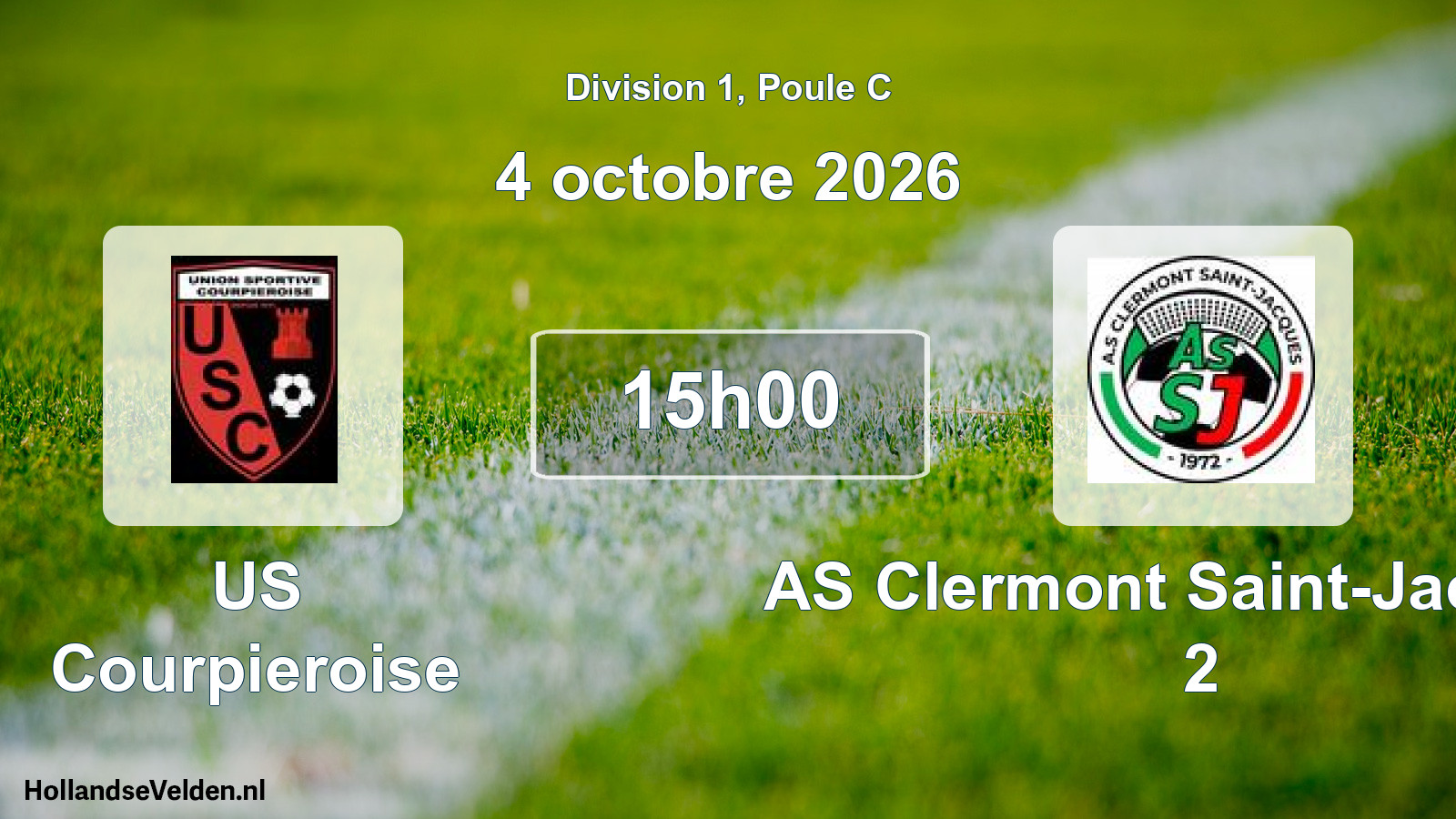 Match programmé: US Courpieroise - AS Clermont Saint-Jacques 2 (4 octobre 2026)