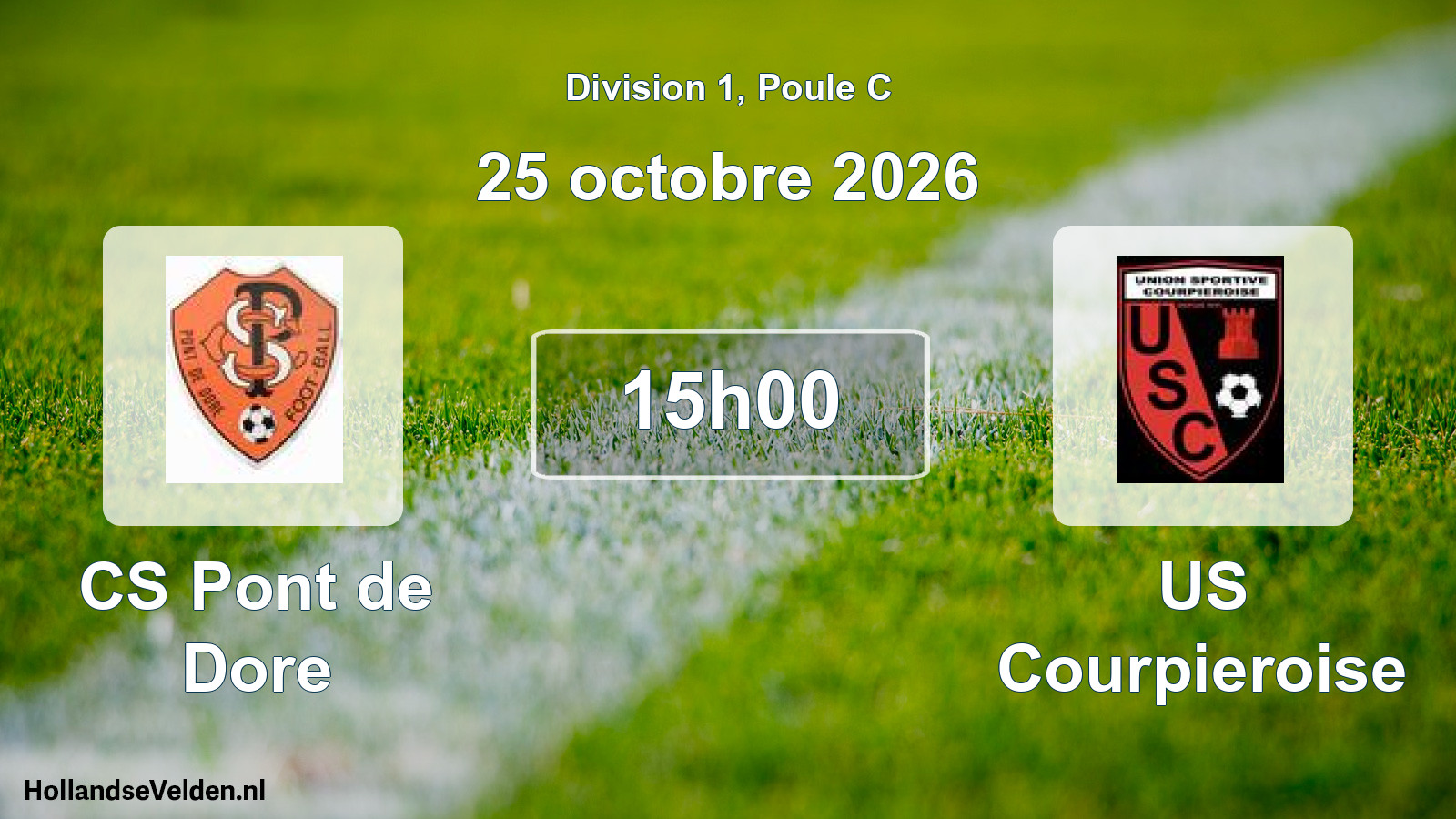 Scheduled Match: CS Pont de Dore - US Courpieroise (25 October 2026)