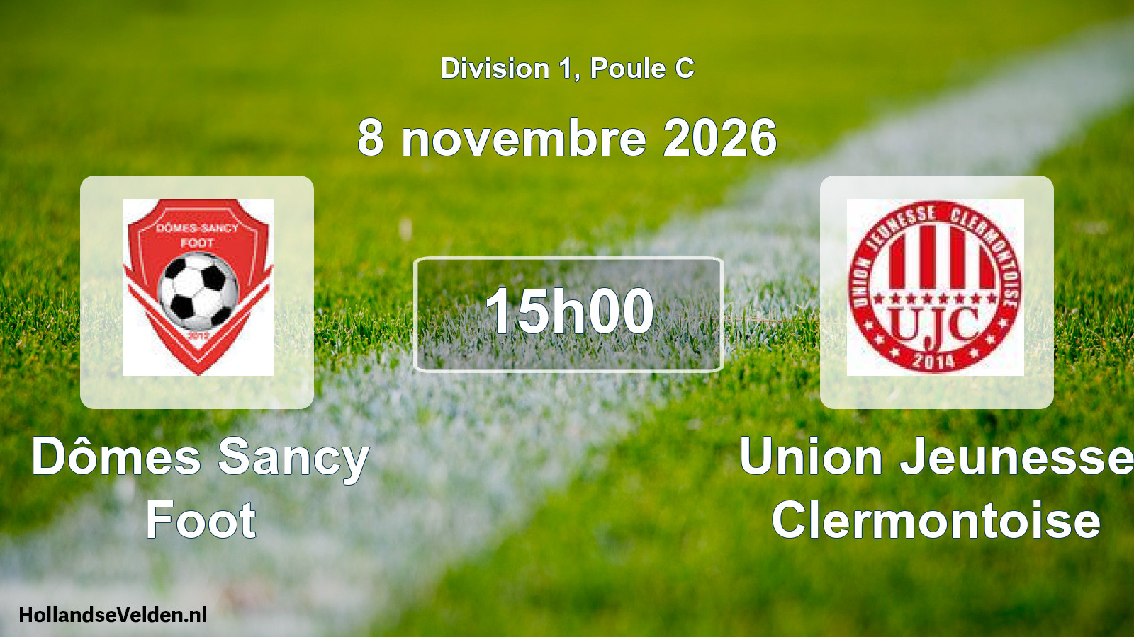 Scheduled Match: Dômes Sancy Foot - Union Jeunesse Clermontoise (8 November 2026)