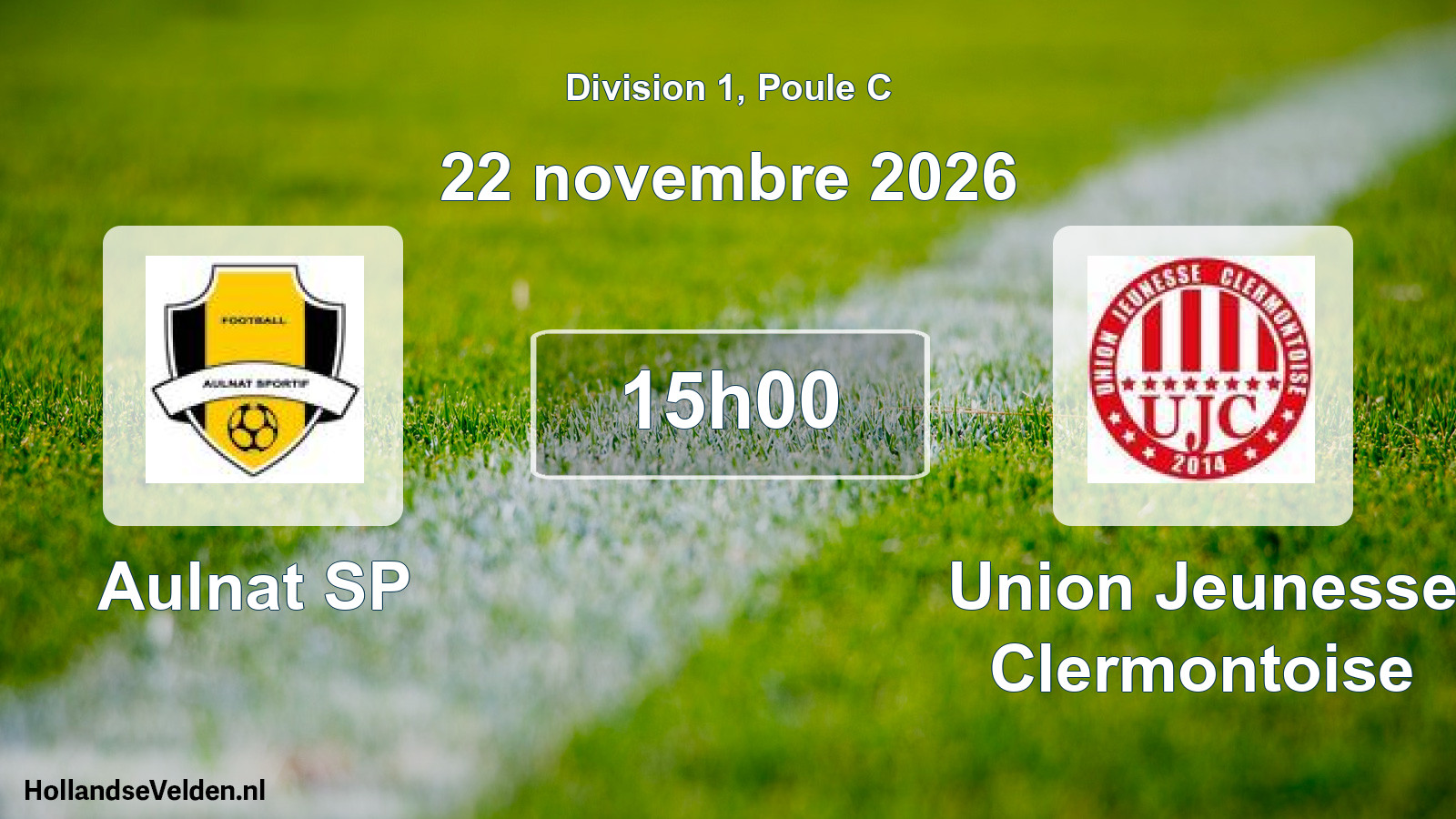 Geplande wedstrijd: Aulnat SP - Union Jeunesse Clermontoise (22 november 2026)
