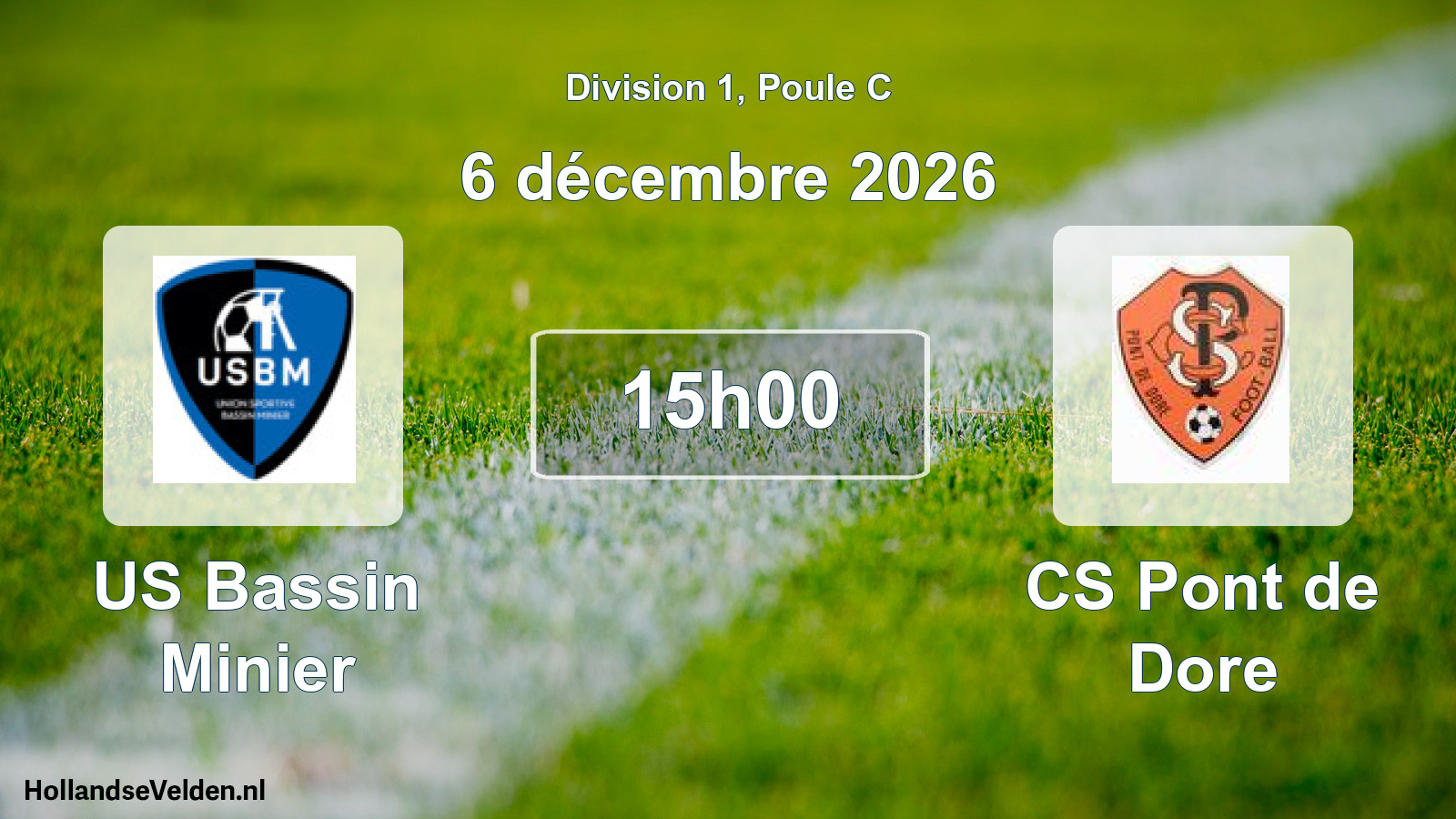 Scheduled Match: US Bassin Minier - CS Pont de Dore (6 December 2026)