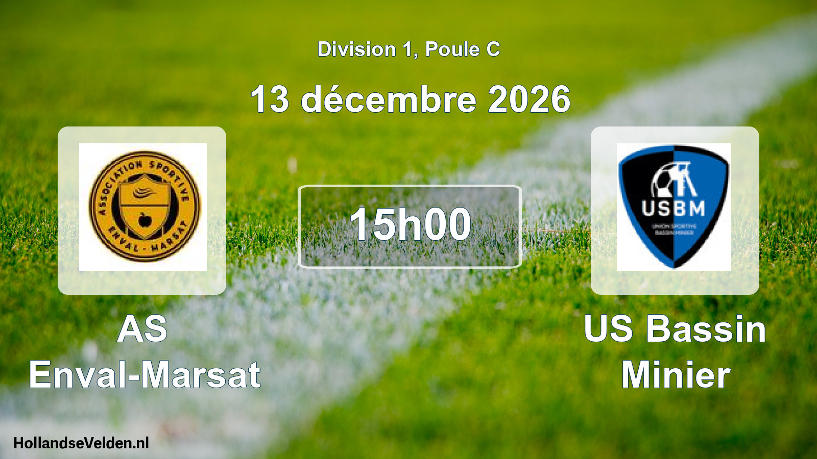 Scheduled Match: AS Enval-Marsat - US Bassin Minier (13 December 2026)