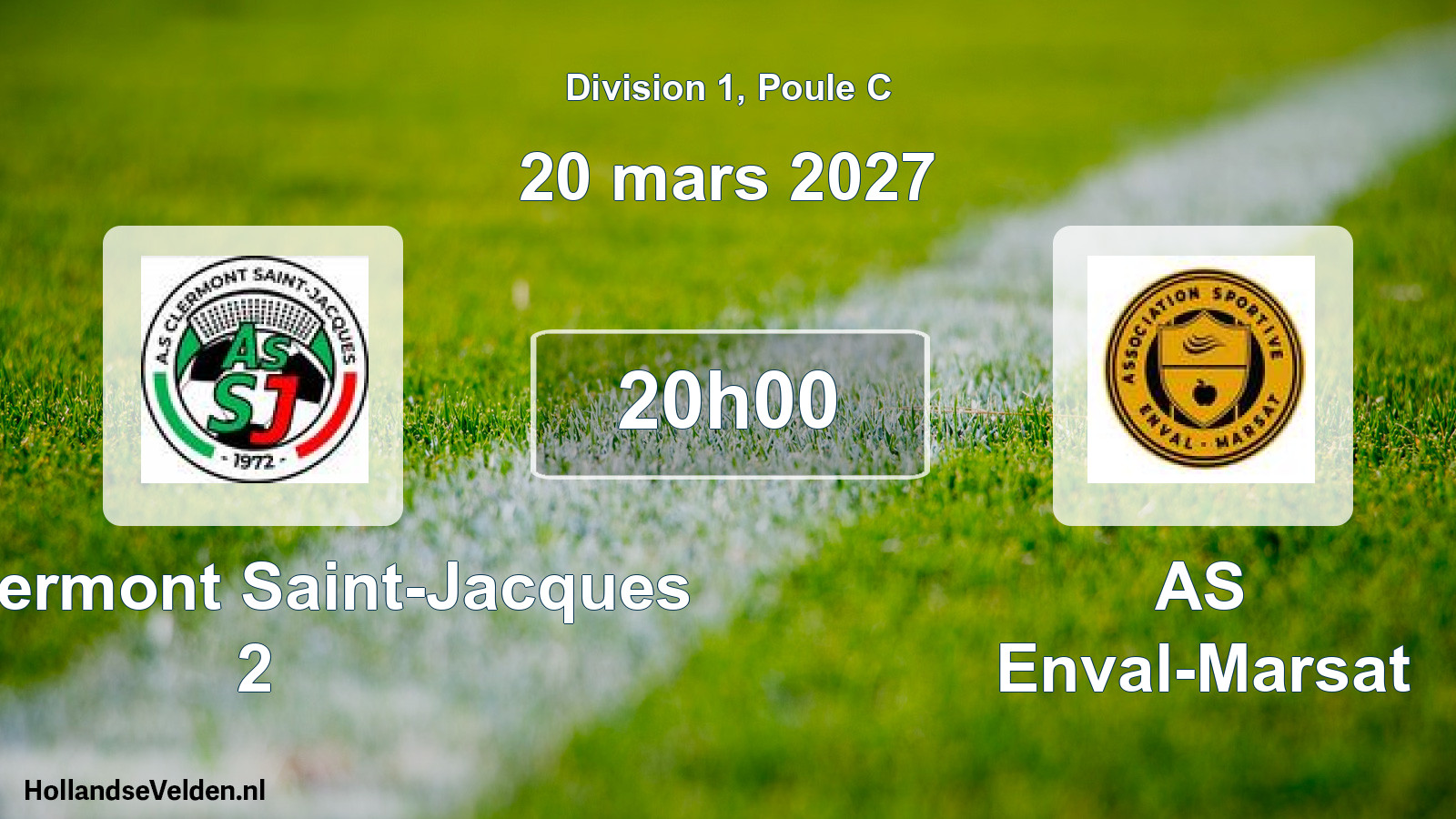 Scheduled Match: AS Clermont Saint-Jacques 2 - AS Enval-Marsat (20 March 2027)