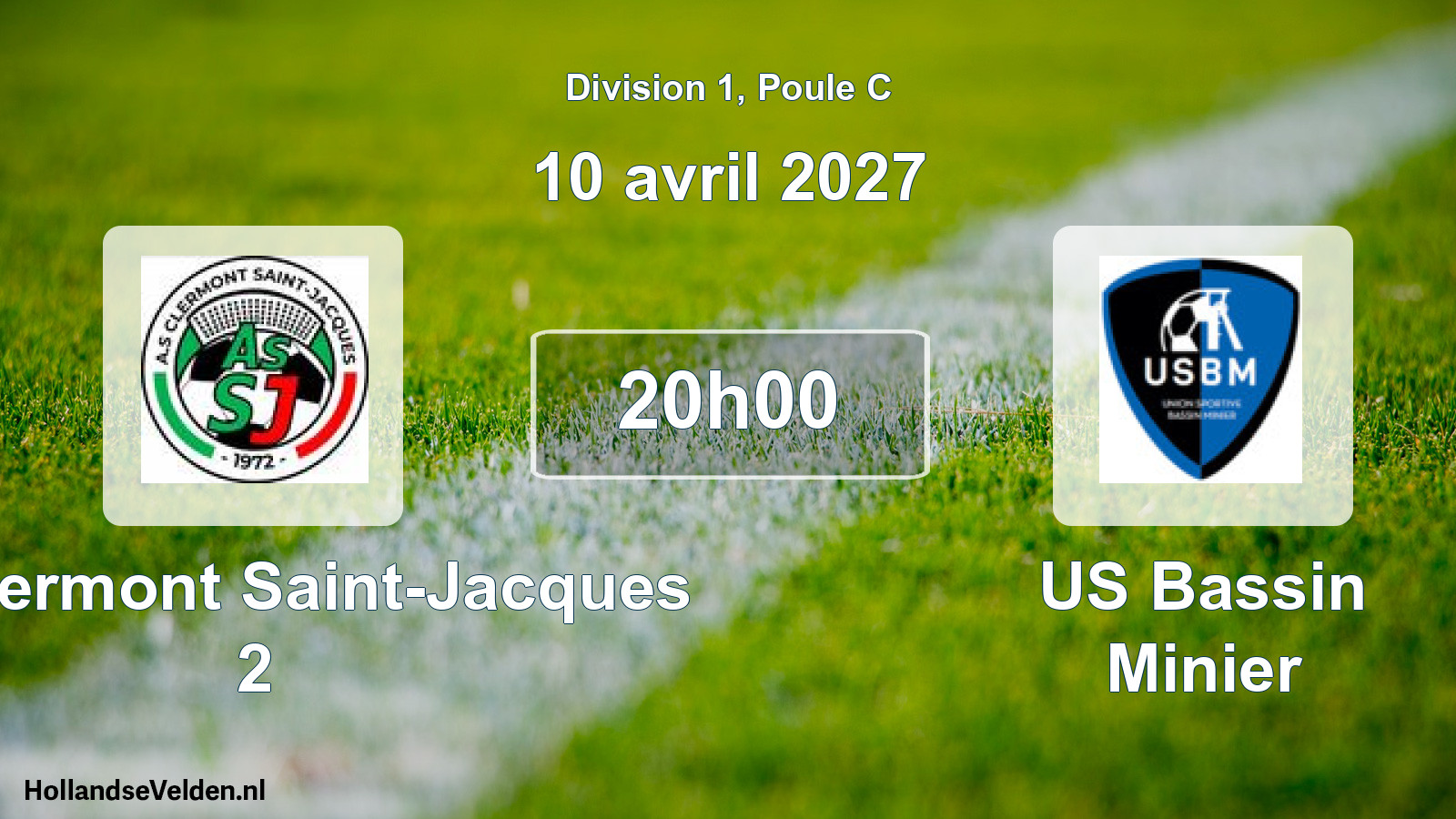Scheduled Match: AS Clermont Saint-Jacques 2 - US Bassin Minier (10 April 2027)