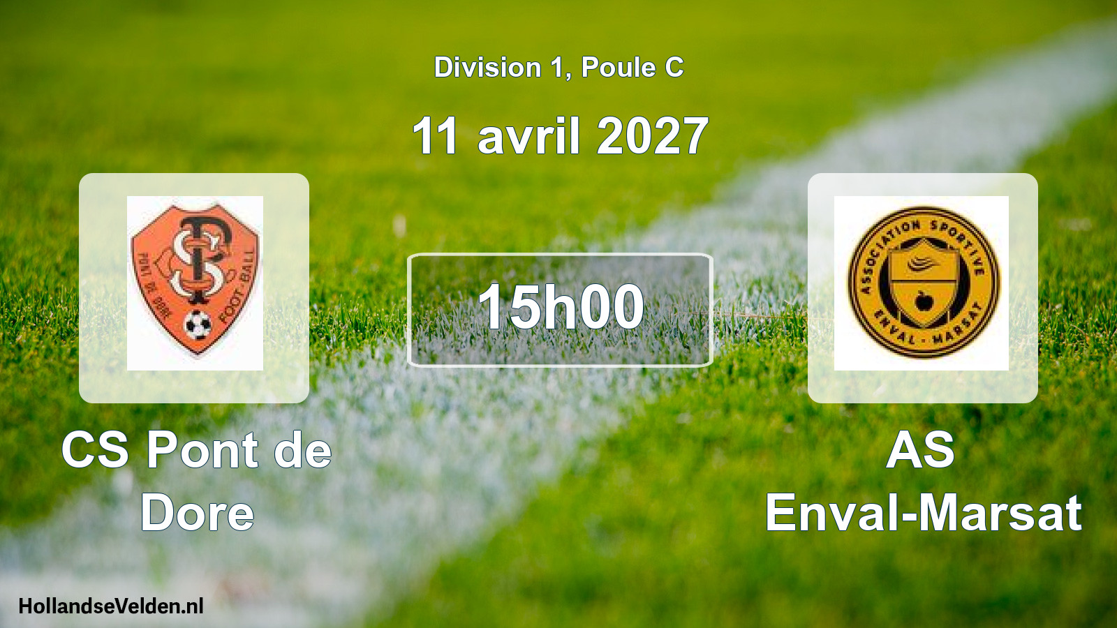 Scheduled Match: CS Pont de Dore - AS Enval-Marsat (11 April 2027)