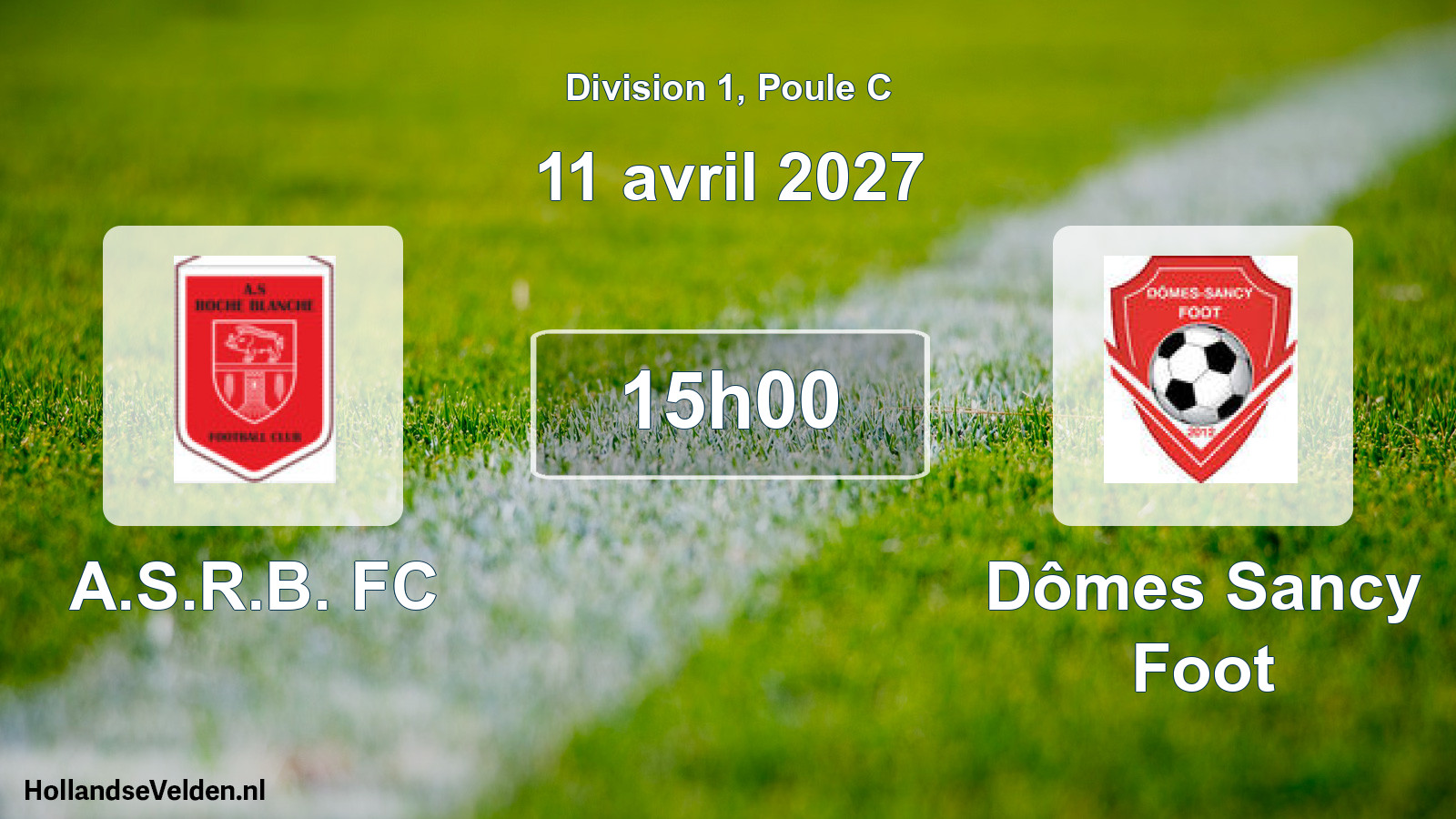Scheduled Match: A.S.R.B. FC - Dômes Sancy Foot (11 April 2027)