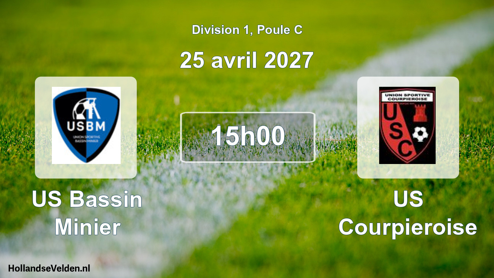 Scheduled Match: US Bassin Minier - US Courpieroise (25 April 2027)