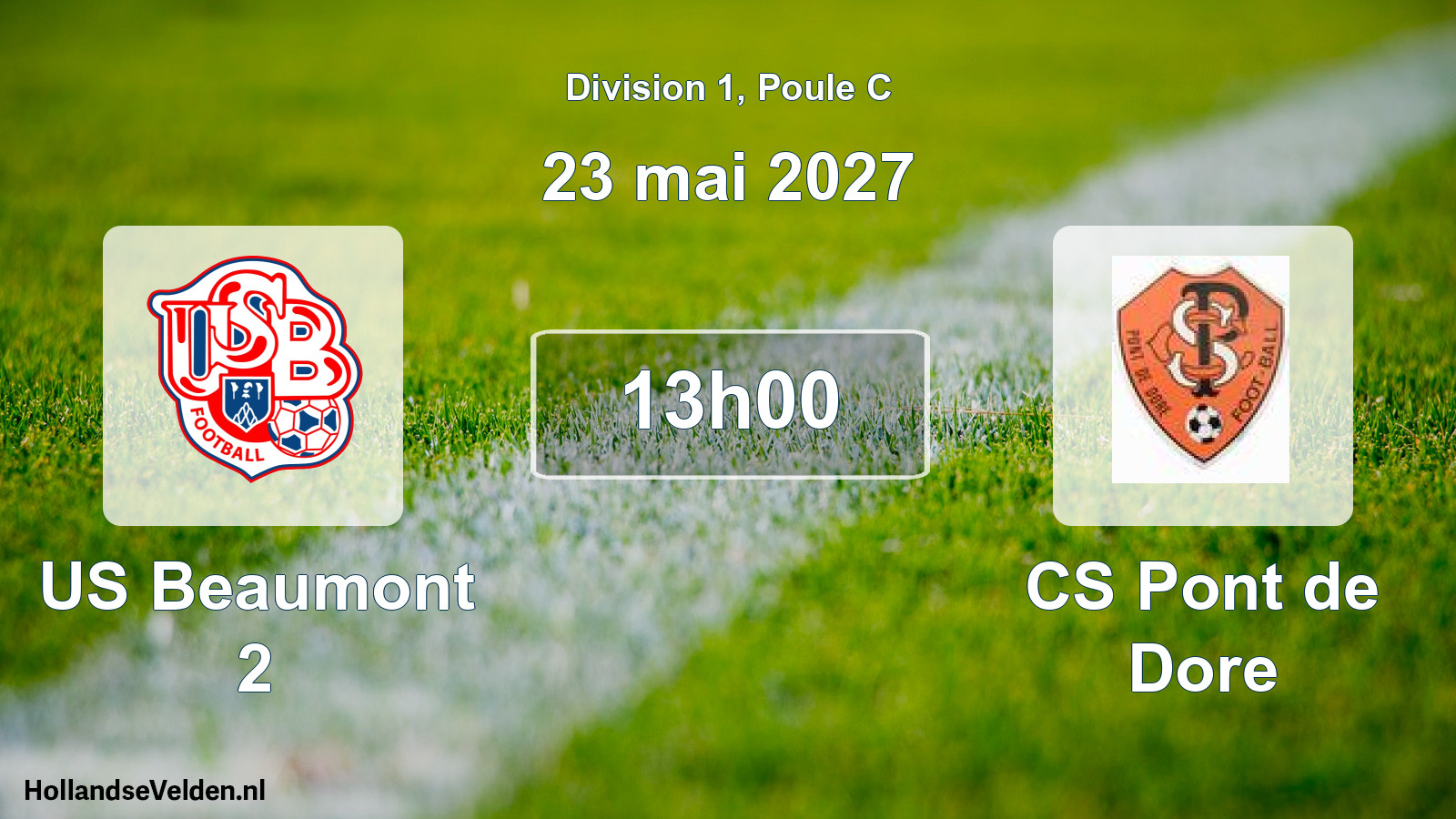 Geplande wedstrijd: US Beaumont 2 - CS Pont de Dore (23 mei 2027)