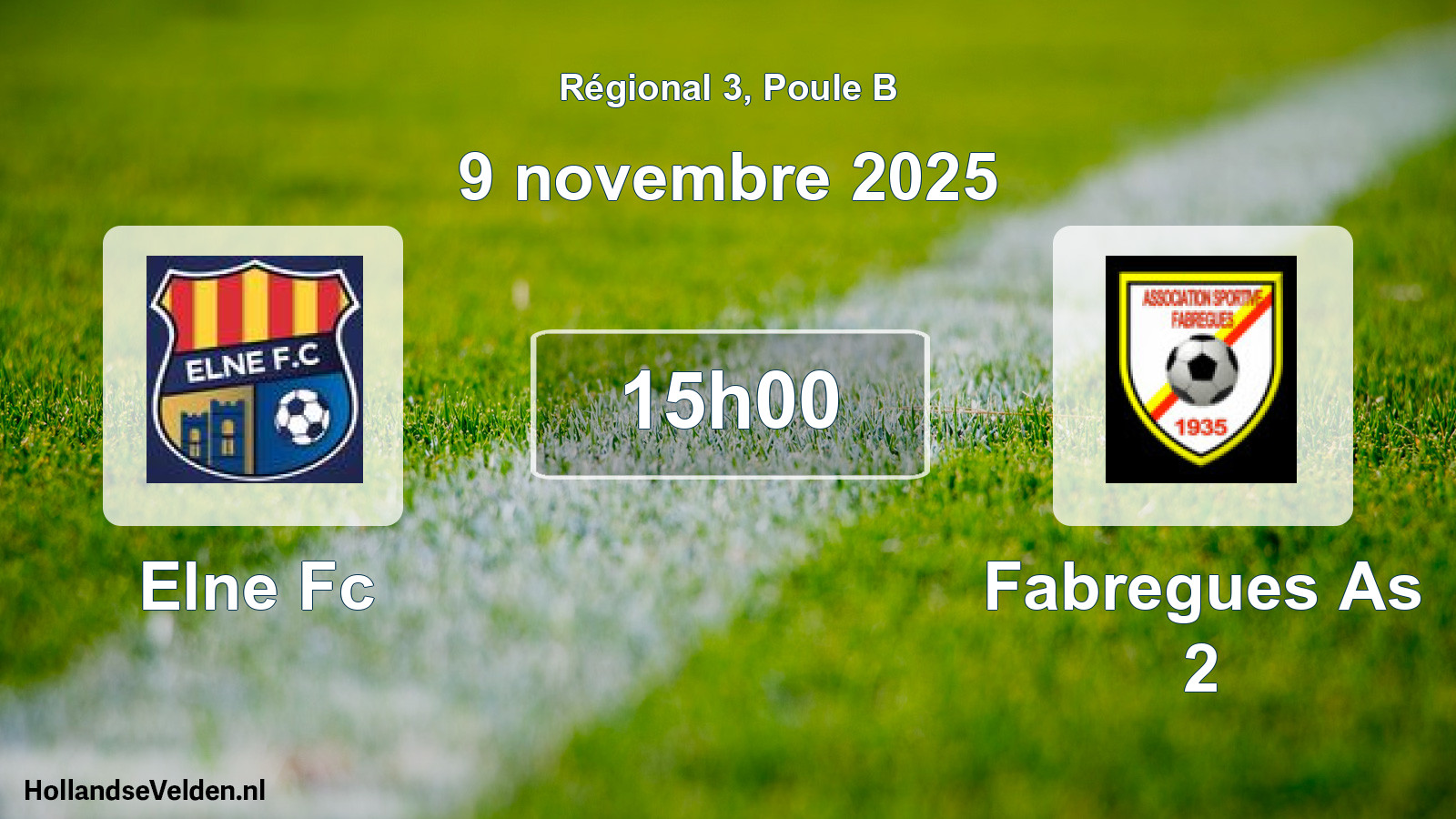 Geplande wedstrijd: Elne Fc - Fabregues As 2 (9 november 2025)