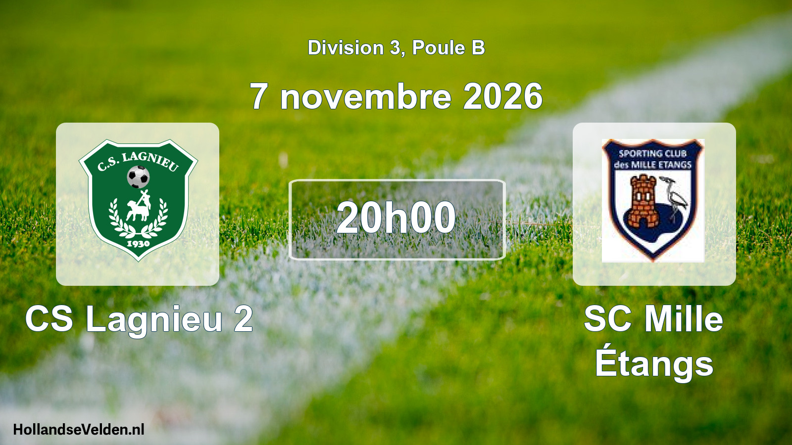 Scheduled Match: CS Lagnieu 2 - SC Mille Étangs (7 November 2026)
