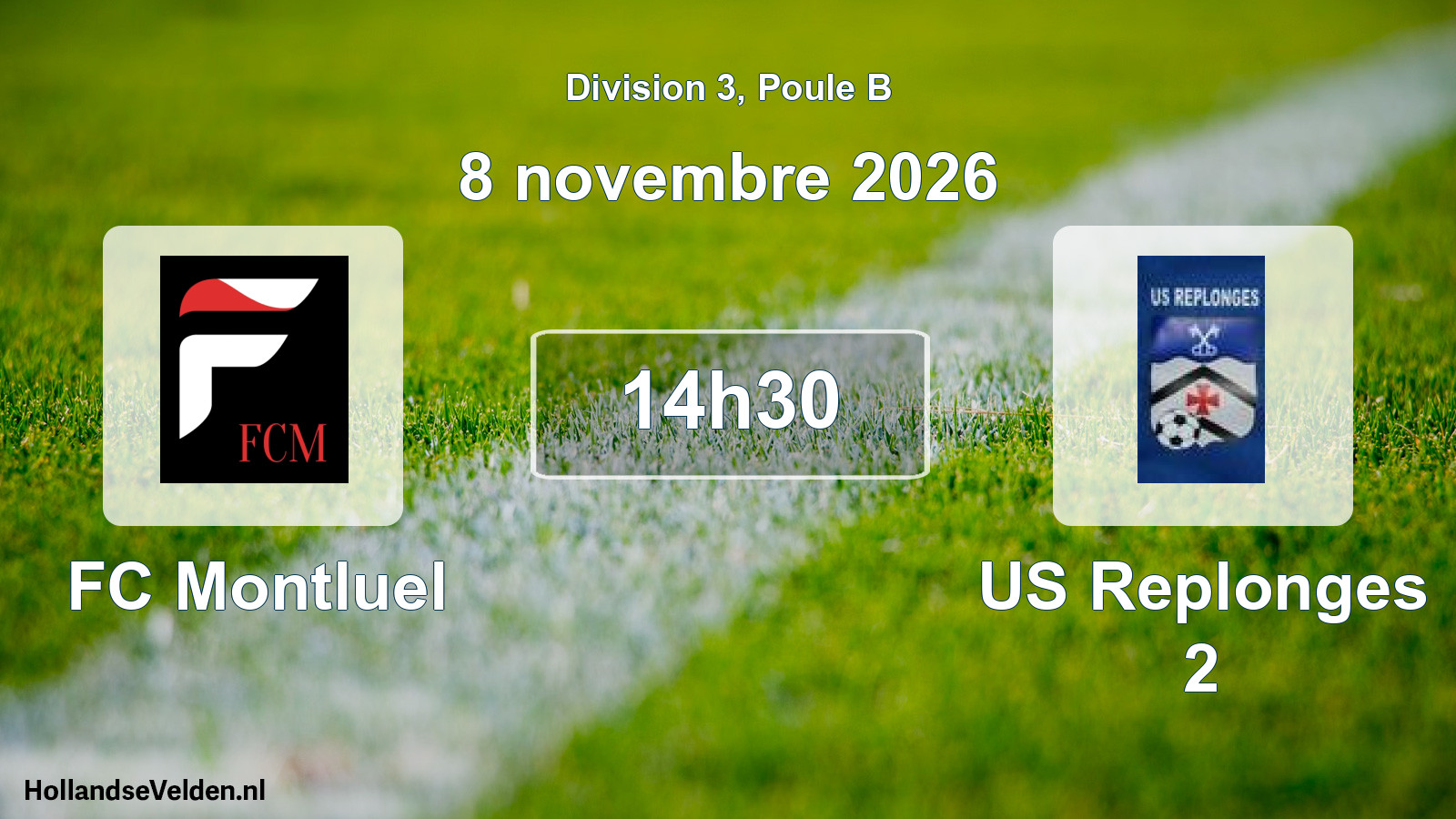 Match programmé: FC Montluel - US Replonges 2 (8 novembre 2026)