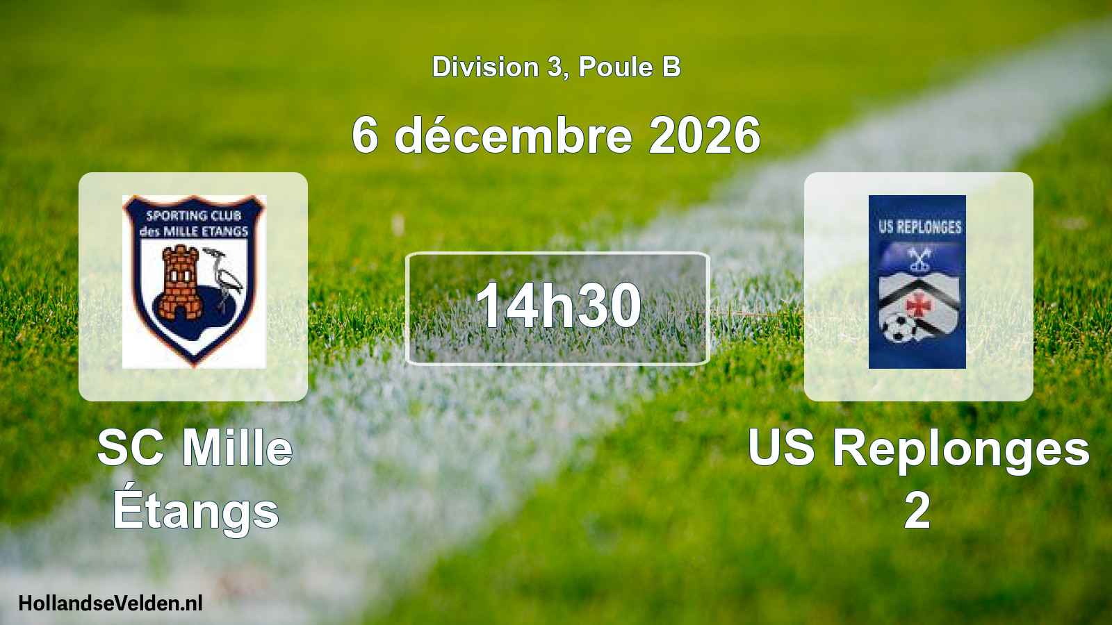 Scheduled Match: SC Mille Étangs - US Replonges 2 (6 December 2026)