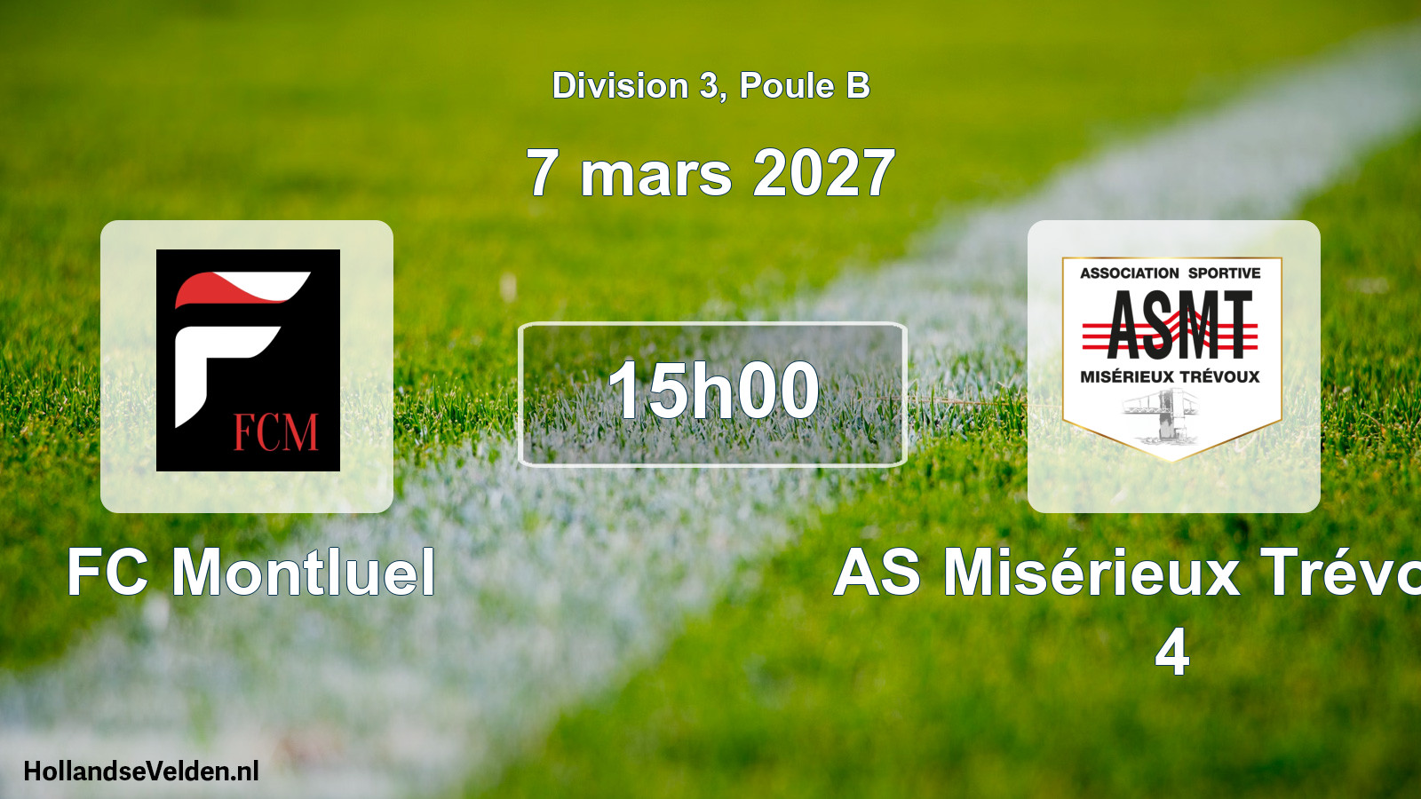 Match programmé: FC Montluel - AS Misérieux Trévoux 4 (7 mars 2027)