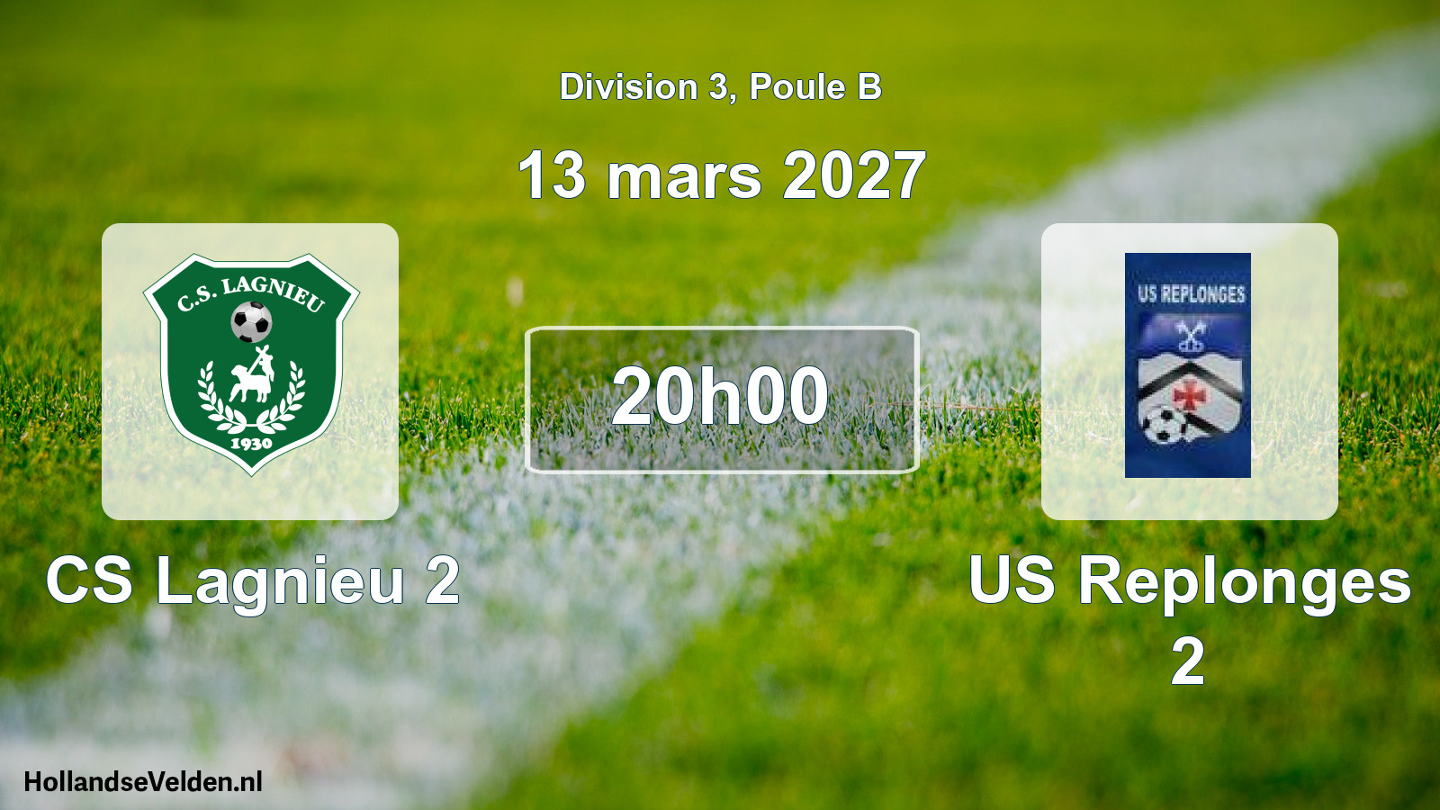 Scheduled Match: CS Lagnieu 2 - US Replonges 2 (13 March 2027)